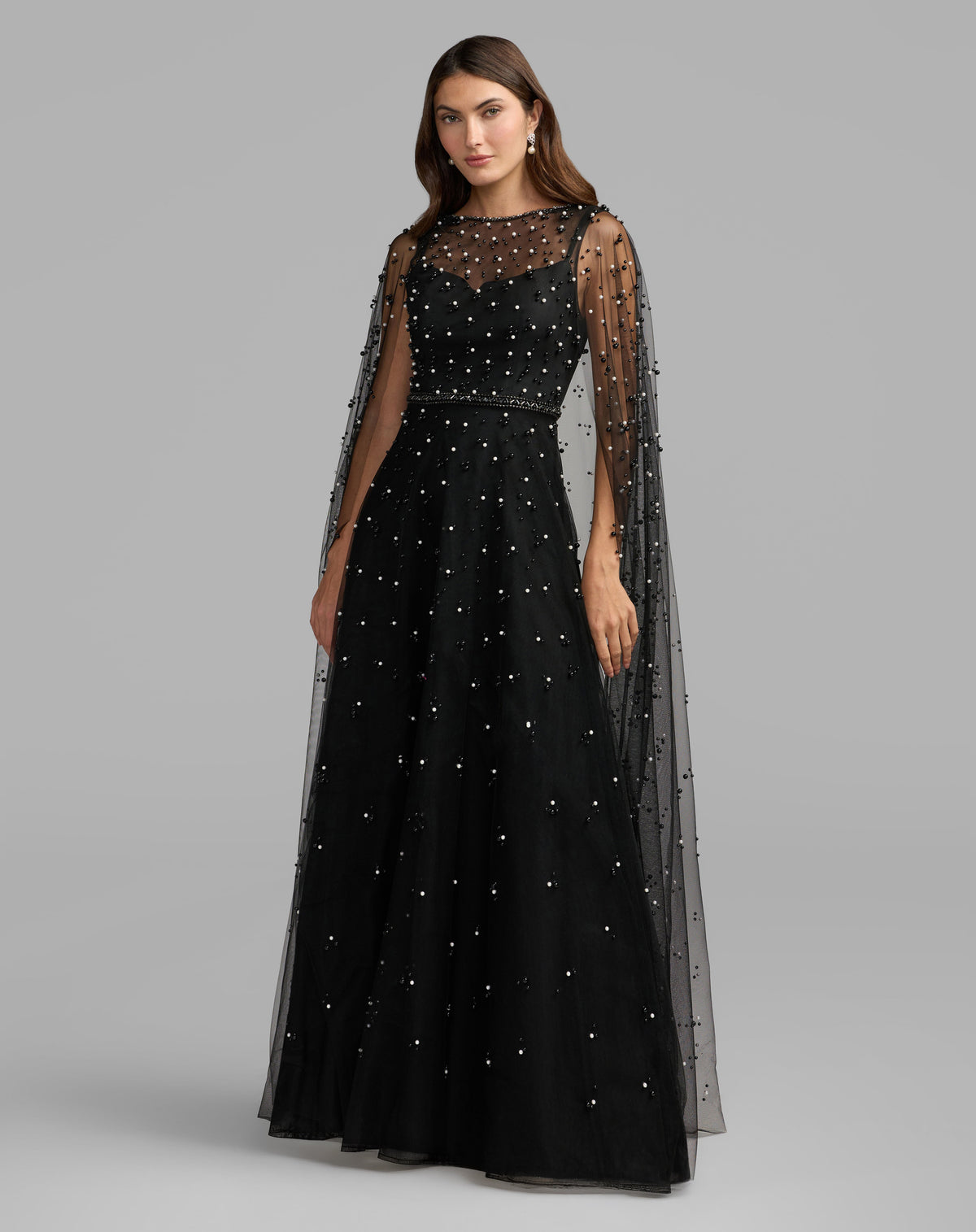 Mac Duggal 69025 - Black Ivory