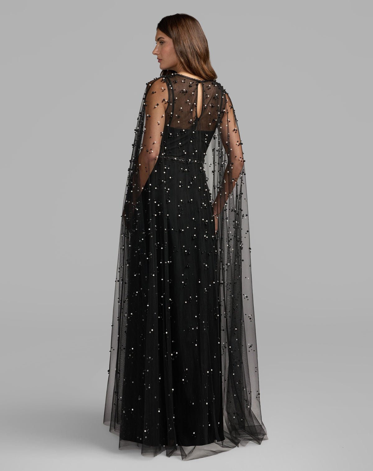 Mac Duggal 69025 - Black Ivory
