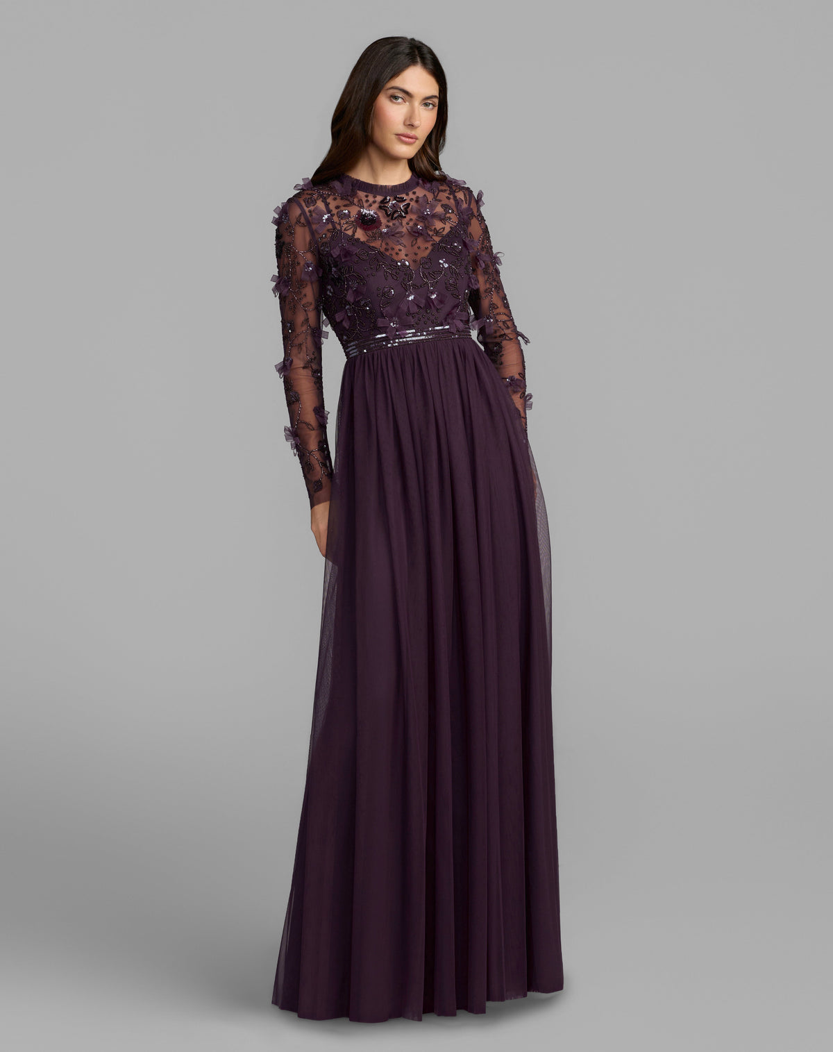Mac Duggal 9132 - Plum