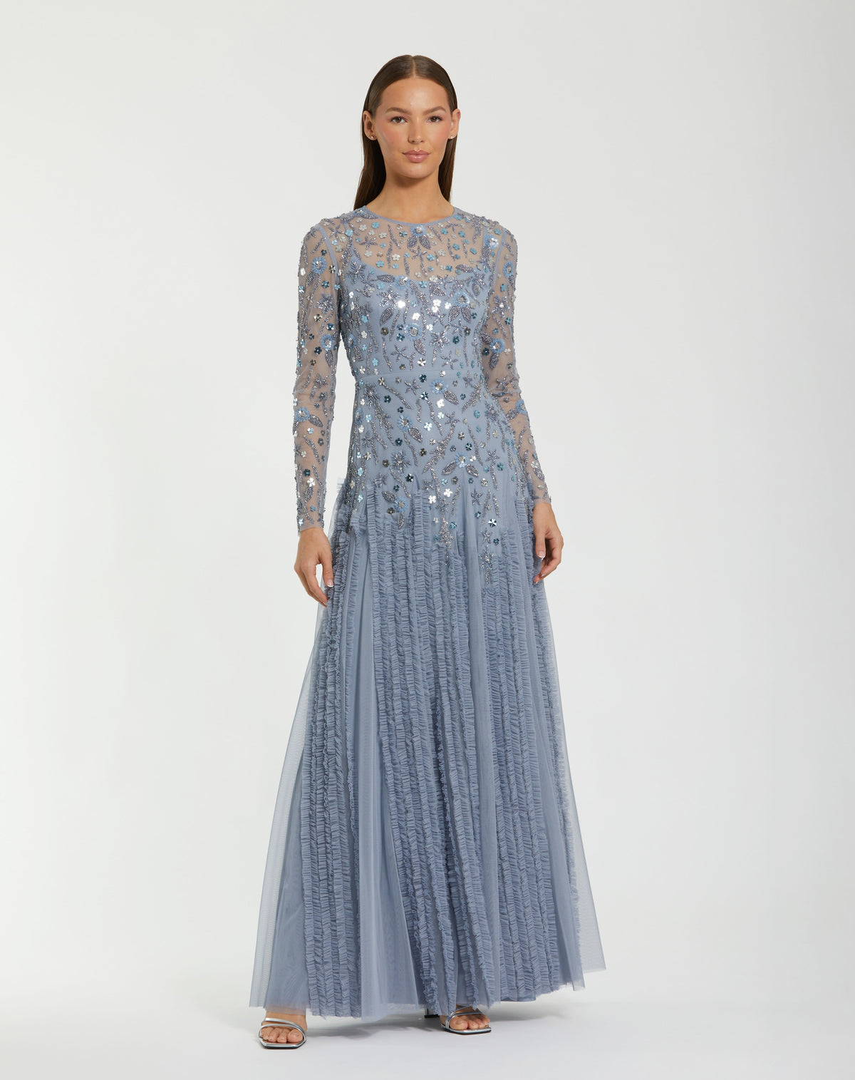 Mac Duggal 9357 - Slate Blue