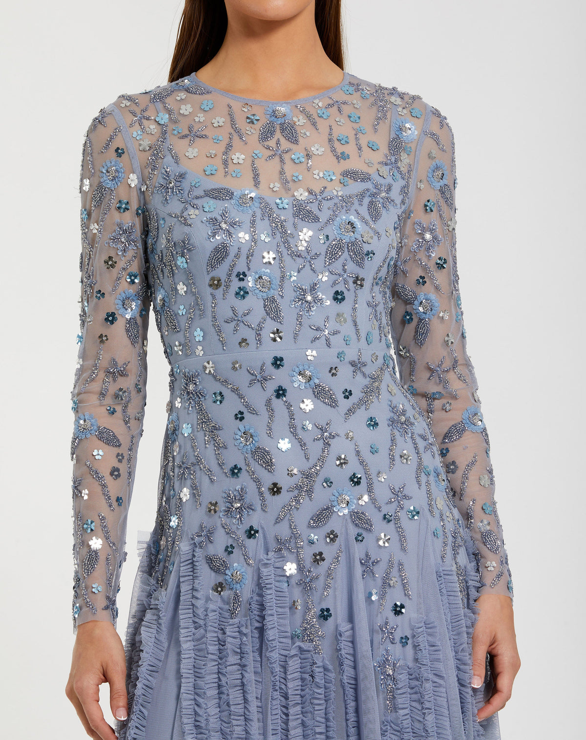 Mac Duggal 9357 - Slate Blue