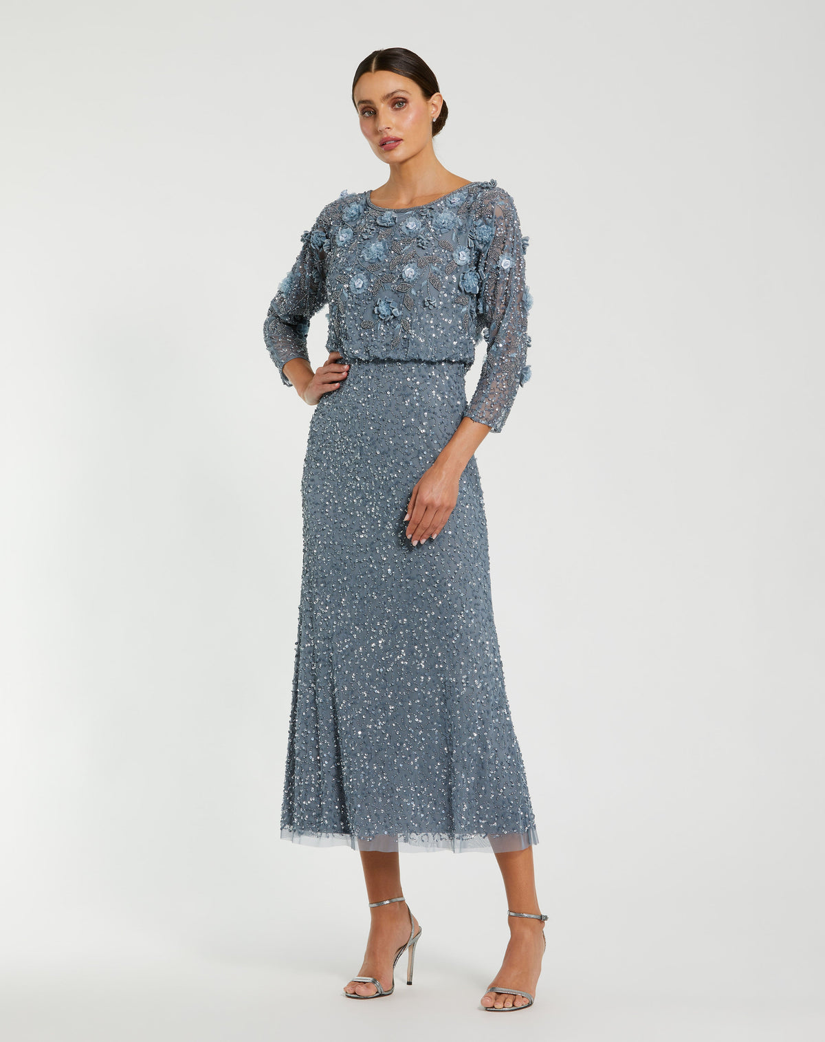Mac Duggal 9373 - Slate Blue