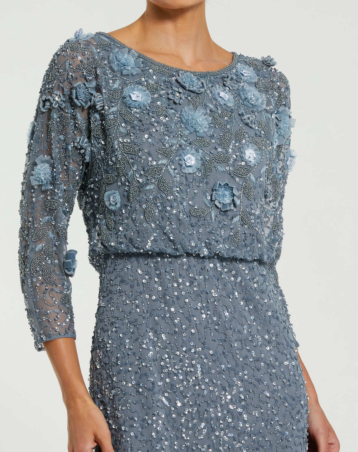 Mac Duggal 9373 - Slate Blue