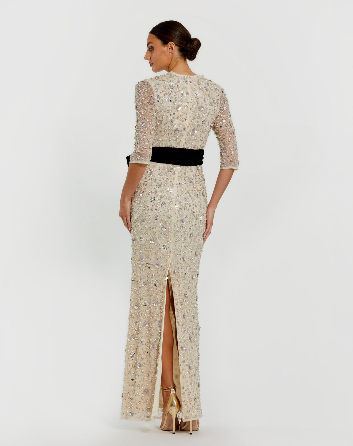 Mac Duggal 94166 - Oyster Black