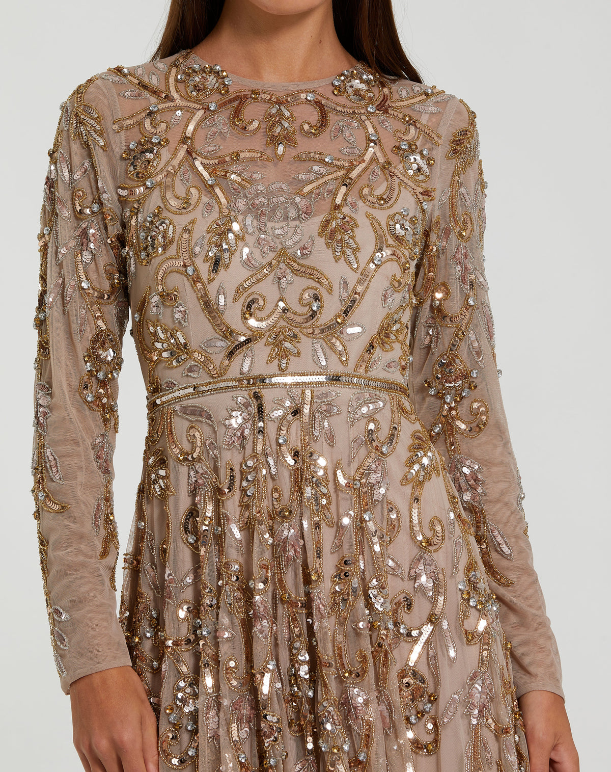 Mac Duggal 94213 - Mocha Gold