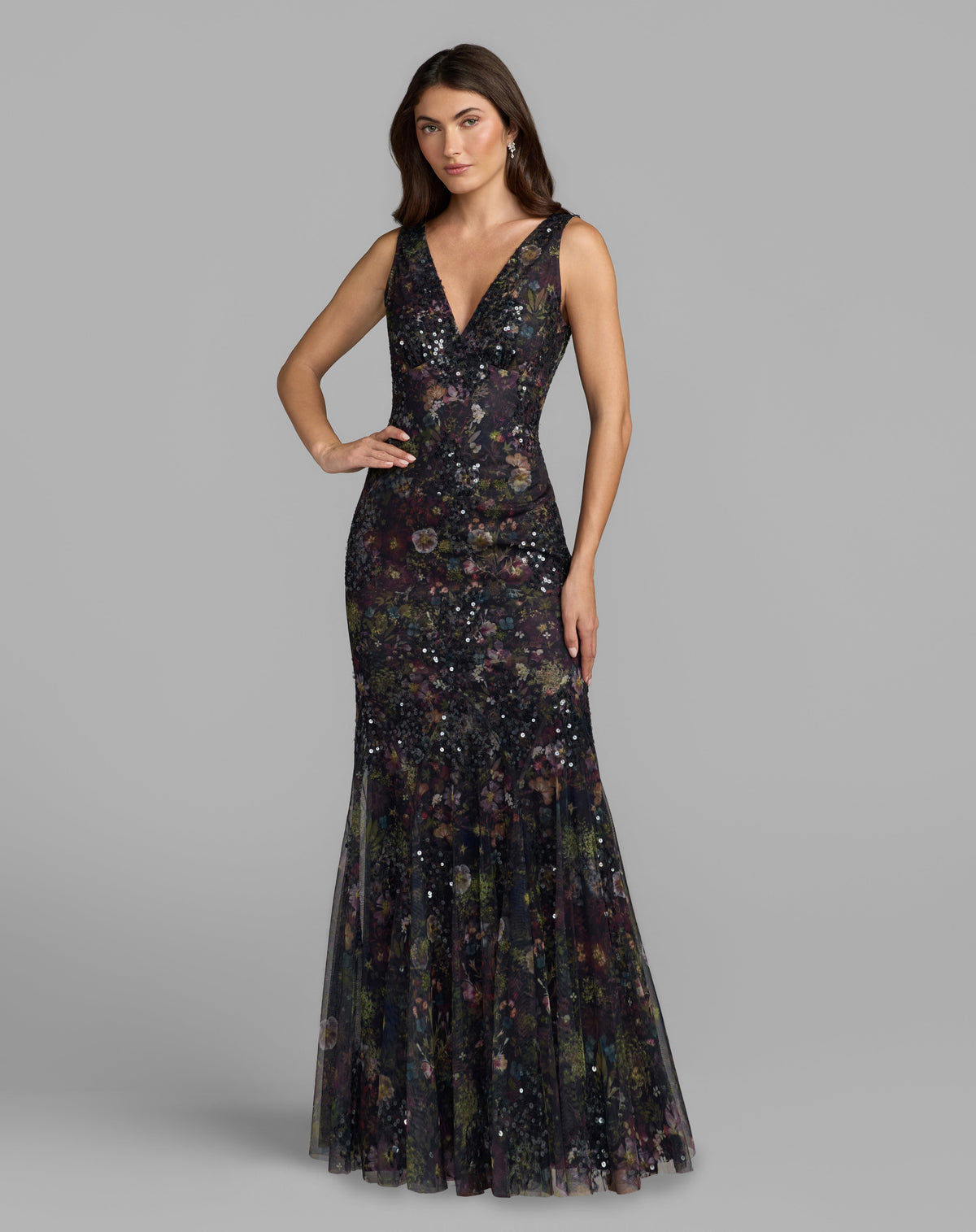Mac Duggal 94260 - Black Multi