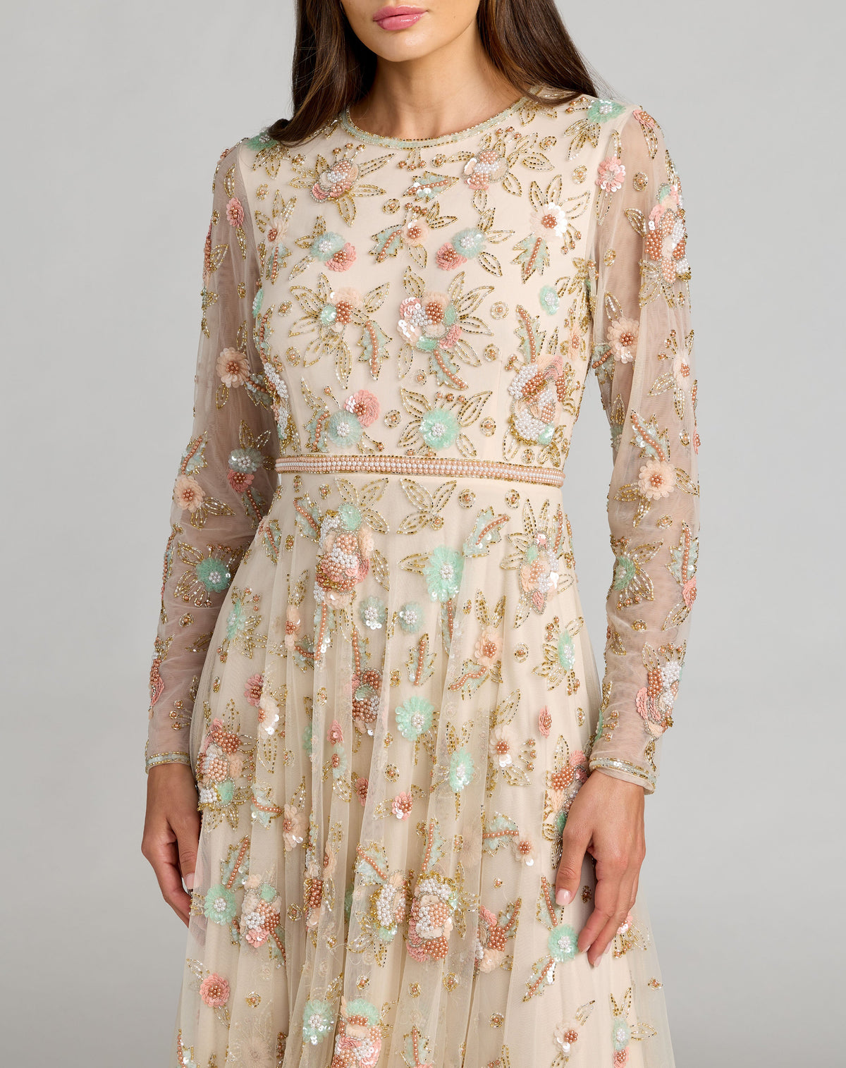 Mac Duggal 94336 - Beige Multi