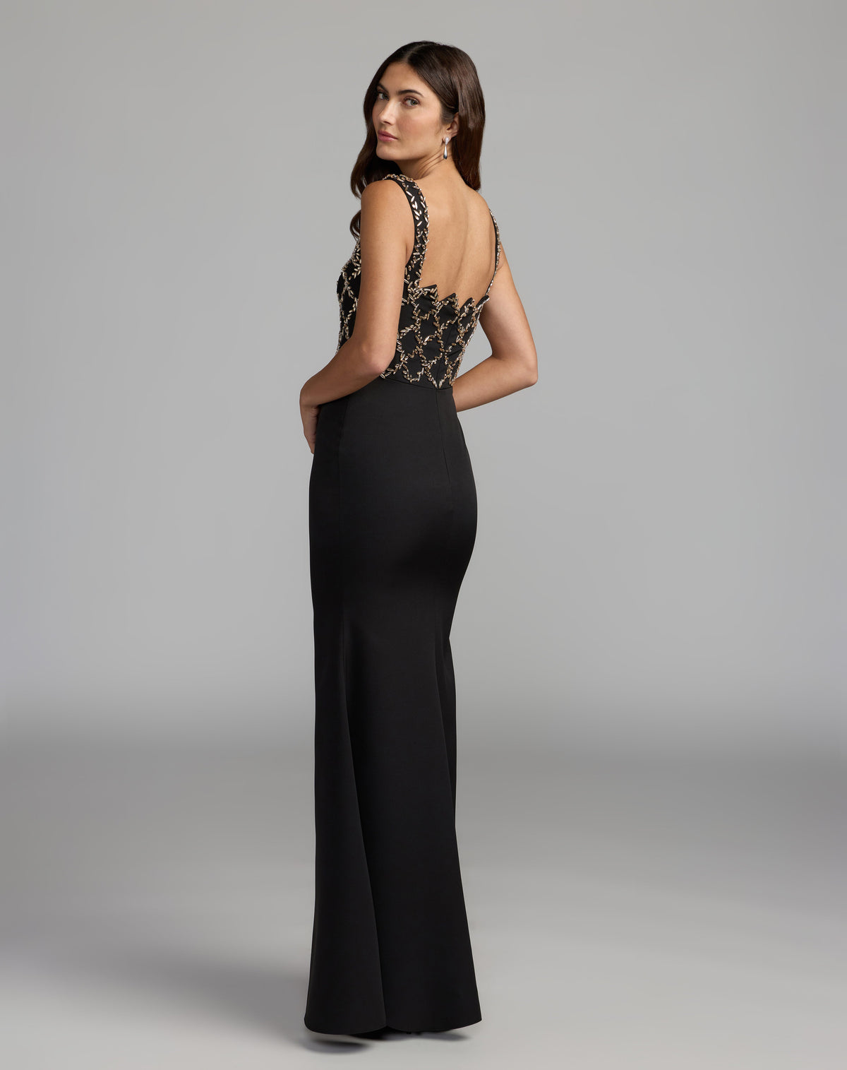 Mac Duggal 992416P - Black Gold