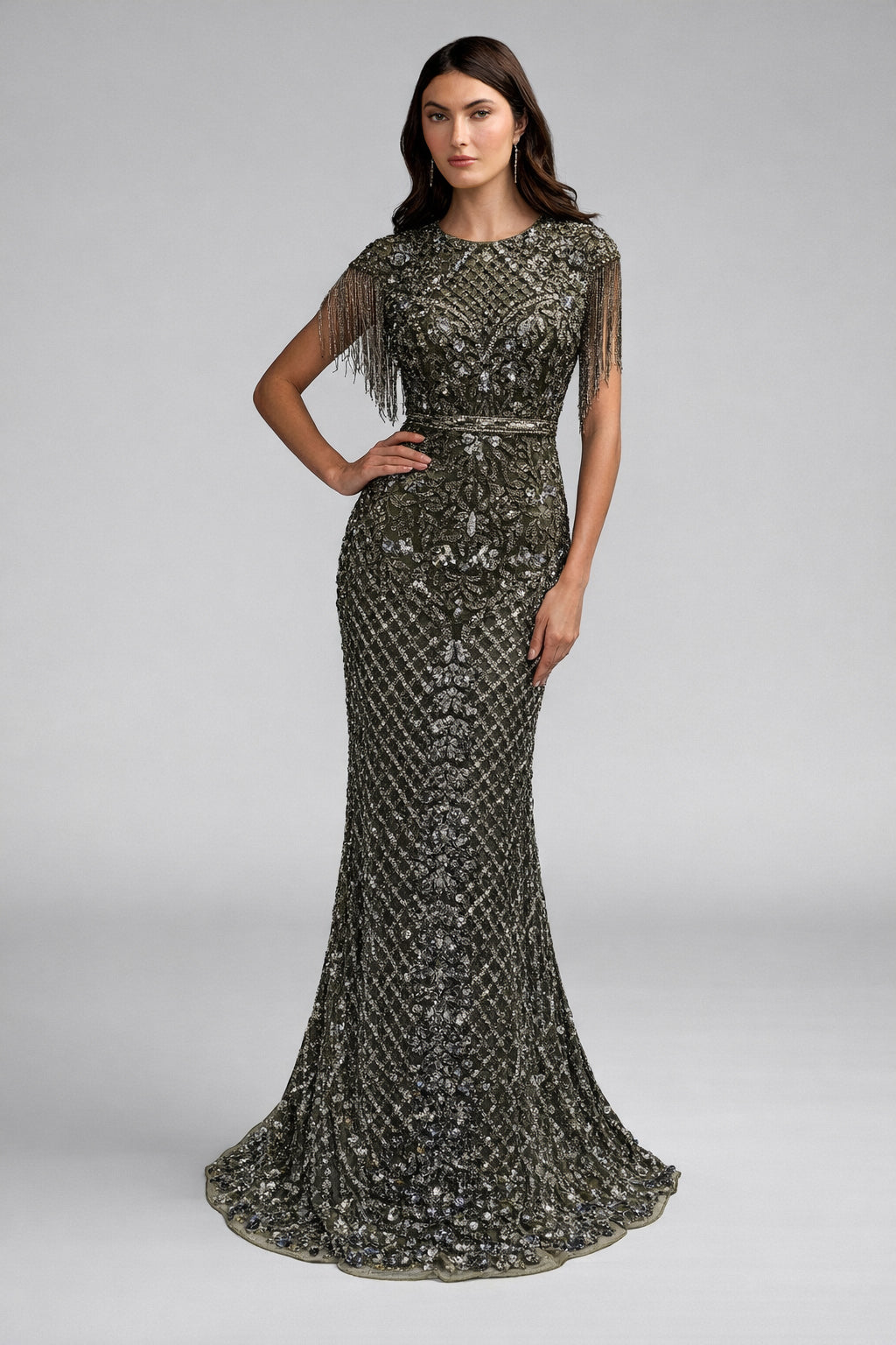 Mac Duggal 994908P - Olive