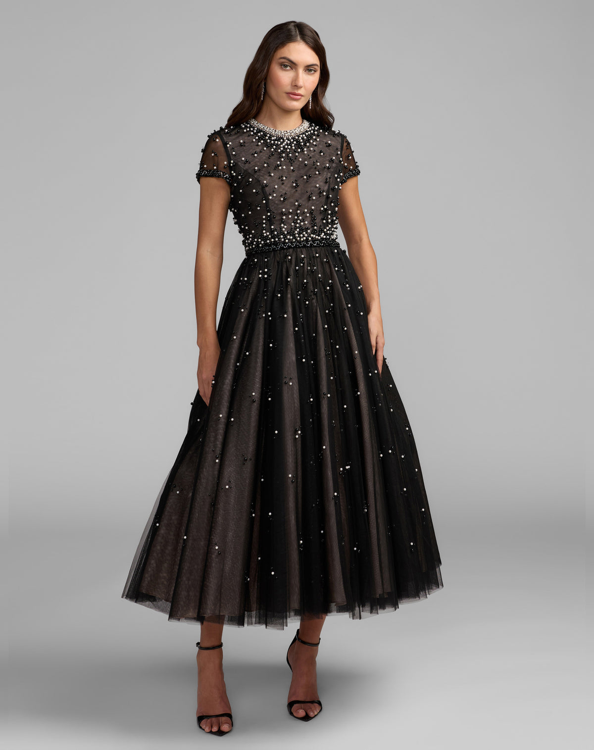 Mac Duggal 9956255P - Black Ivory