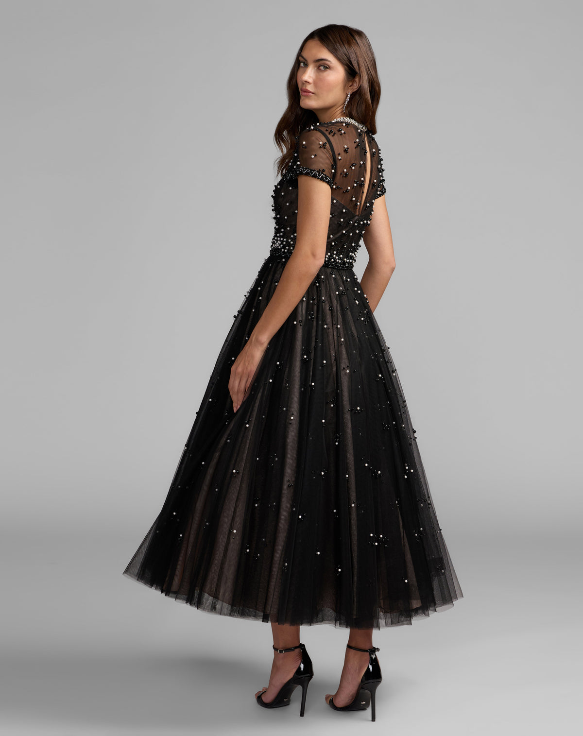 Mac Duggal 9956255P - Black Ivory