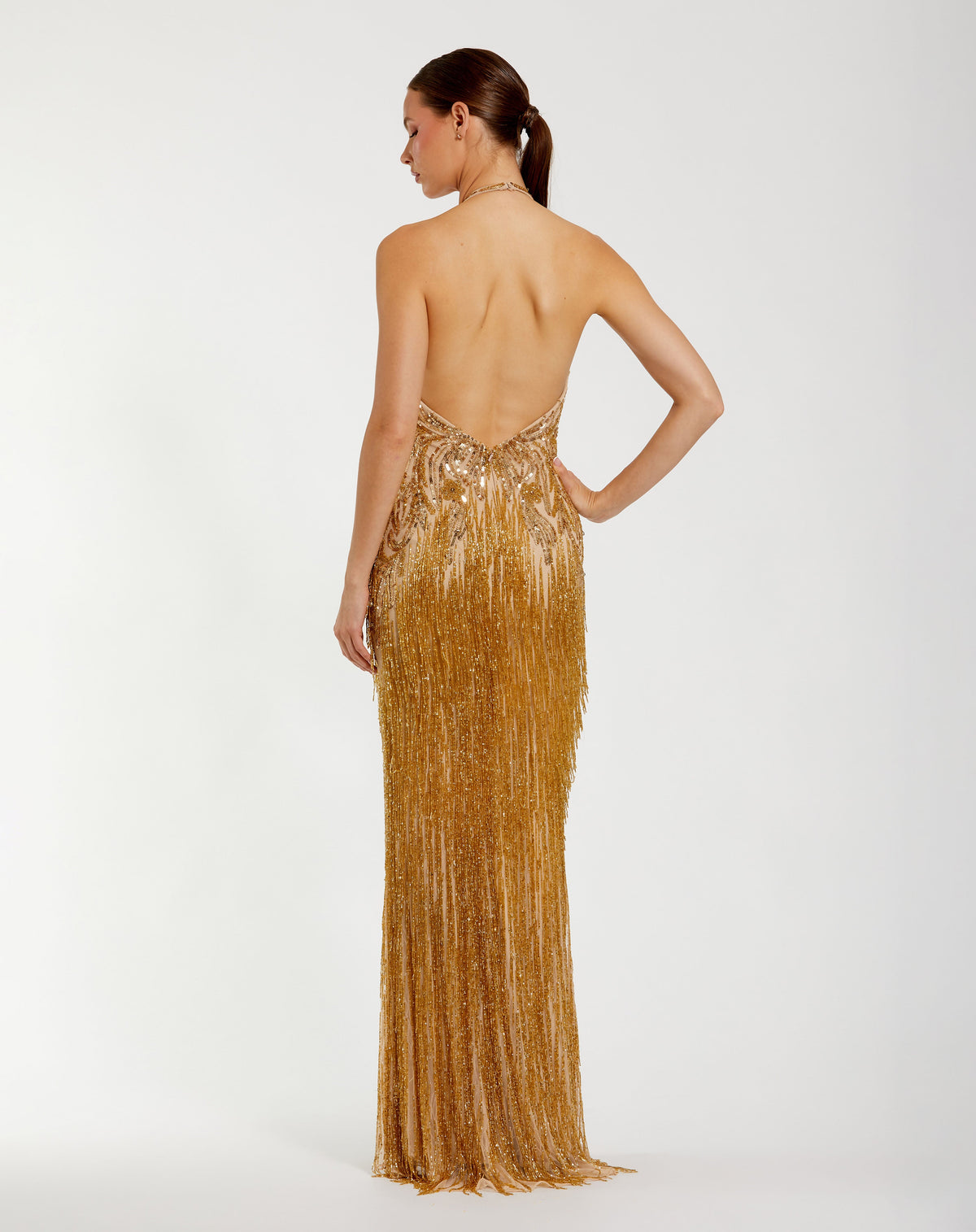 Mac Duggal 996170P - Gold Nude