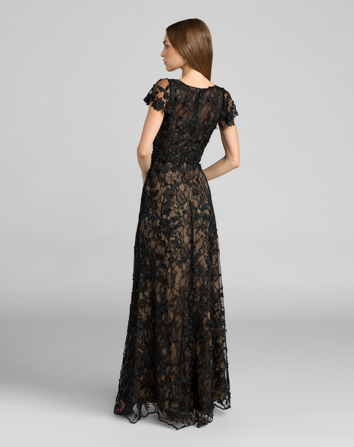 Mac Duggal 9968192P - Black Nude