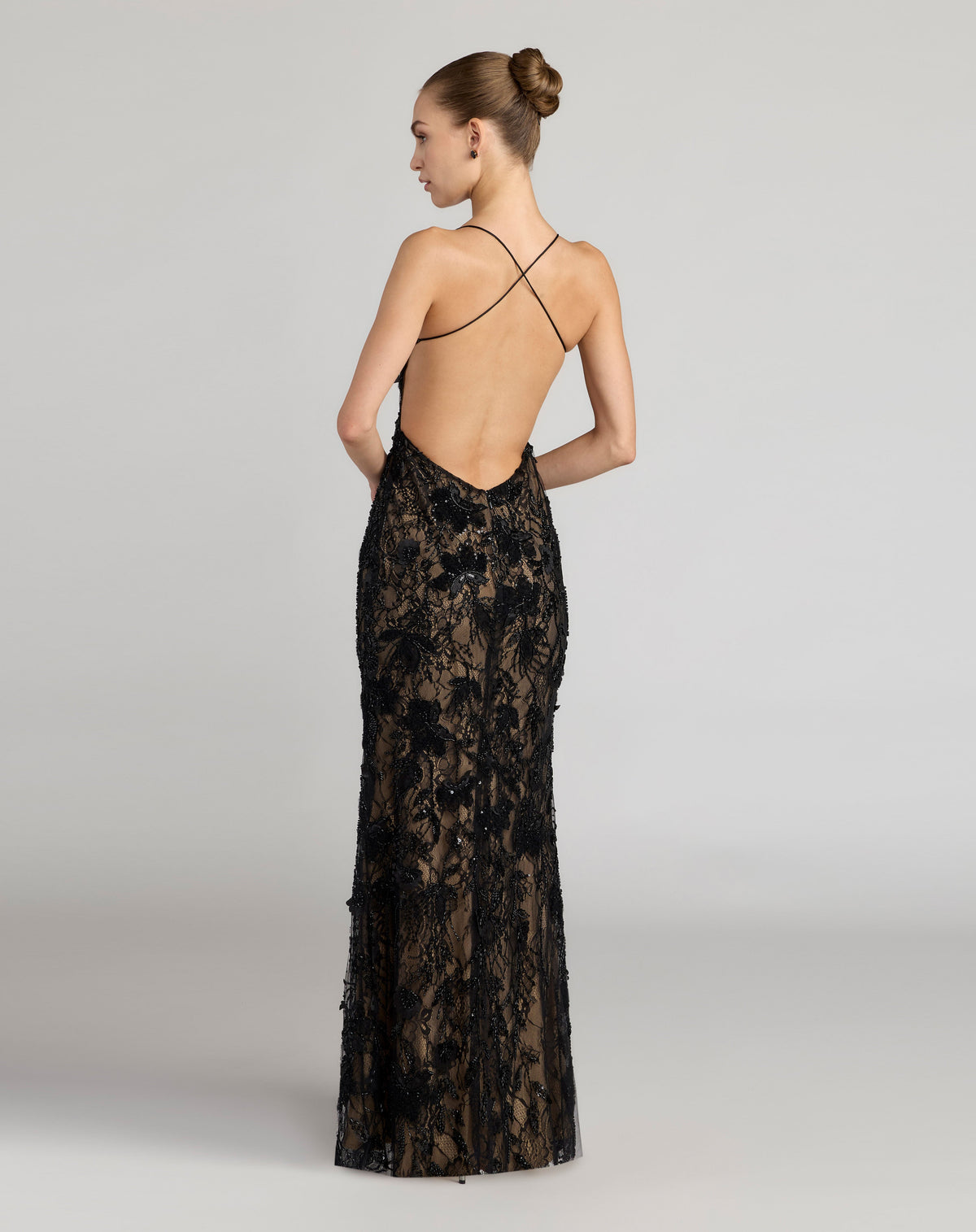 Mac Duggal 9968892P - Black Nude