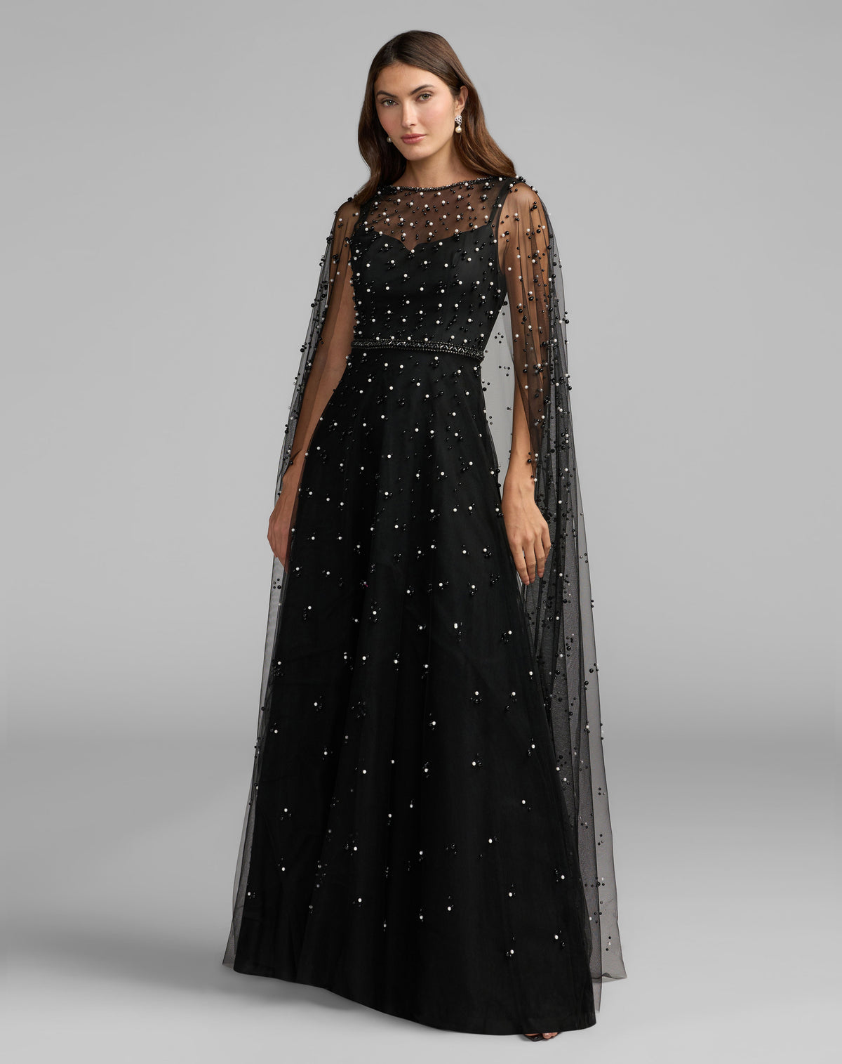 Mac Duggal 9969025P - Black Ivory