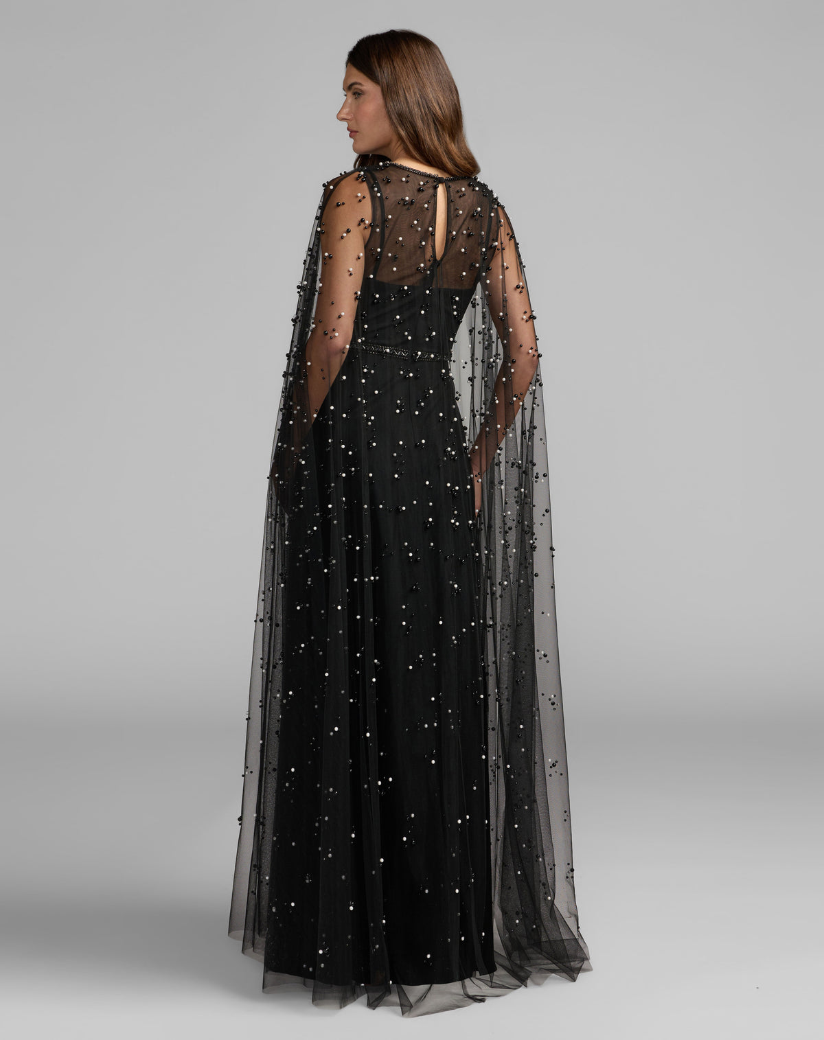 Mac Duggal 9969025P - Black Ivory
