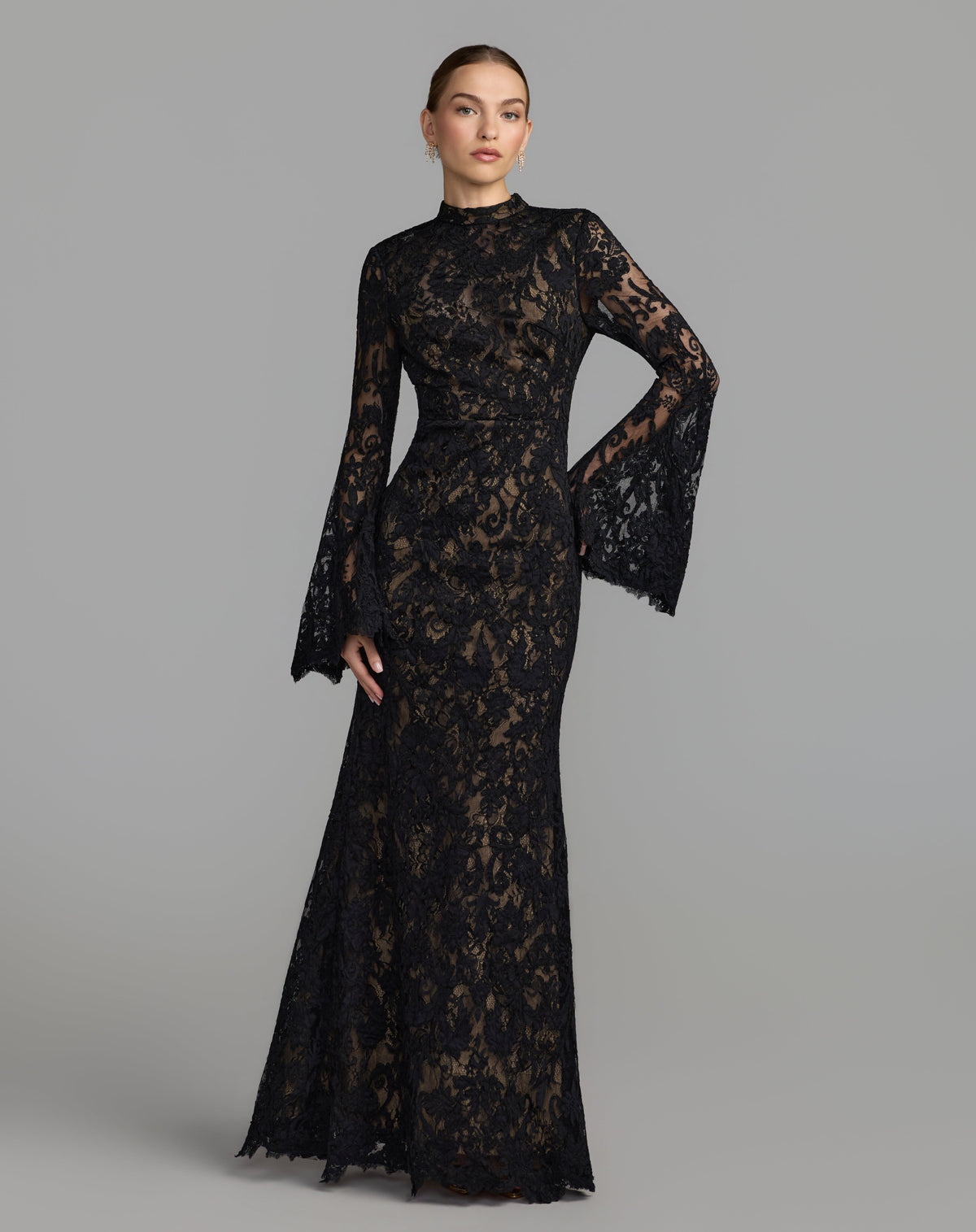 Mac Duggal 9969425P - Black Nude