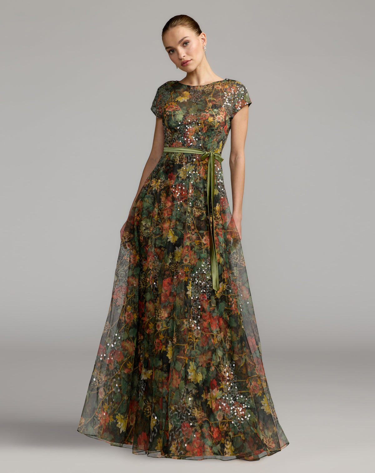 Mac Duggal 9994444P - Charcoal Multi