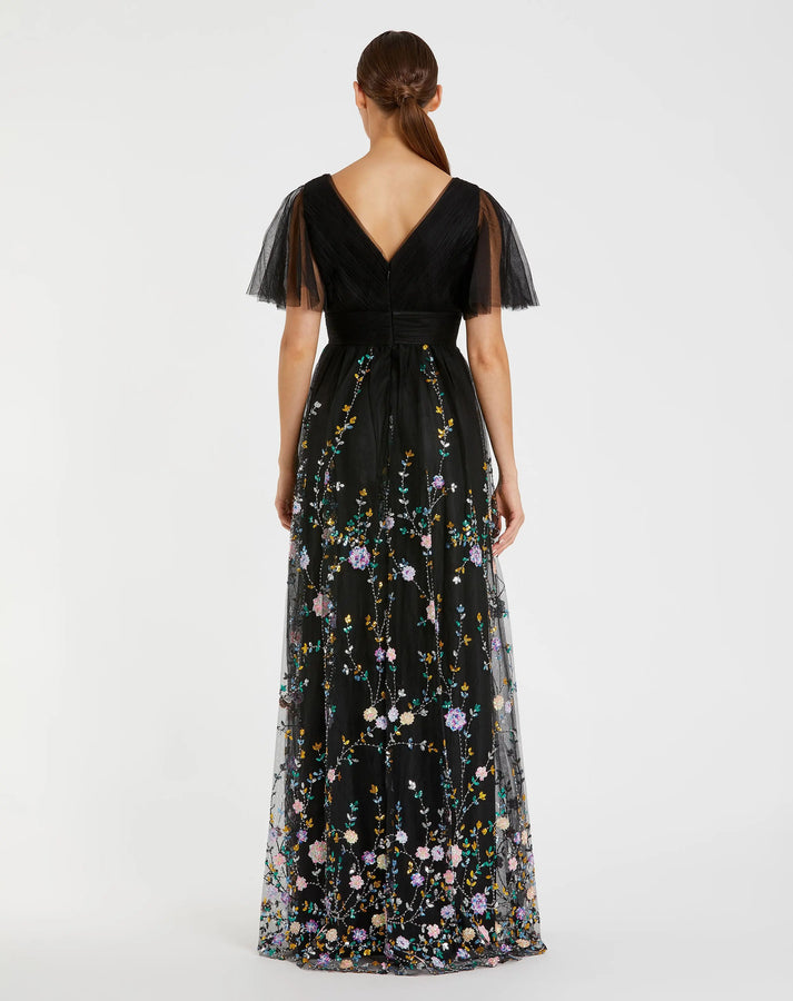 関税送料込【MACDUGGAL】ミディワンピース 装飾 タイト グリーン チェック柄 タイトワンピース 長袖 ミディ丈 グリーン
