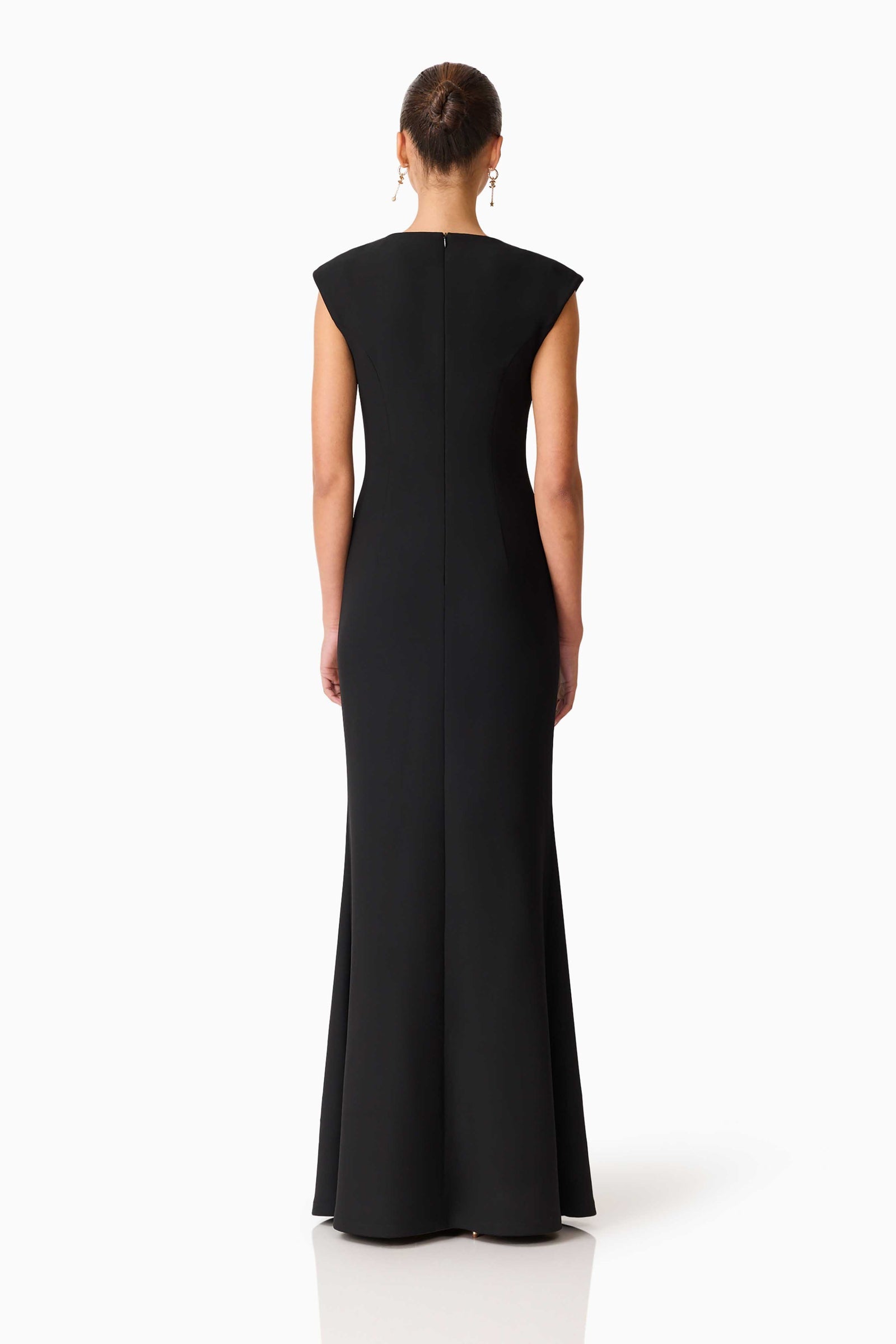 Elliatt Veda Boatneck Sequin Gown