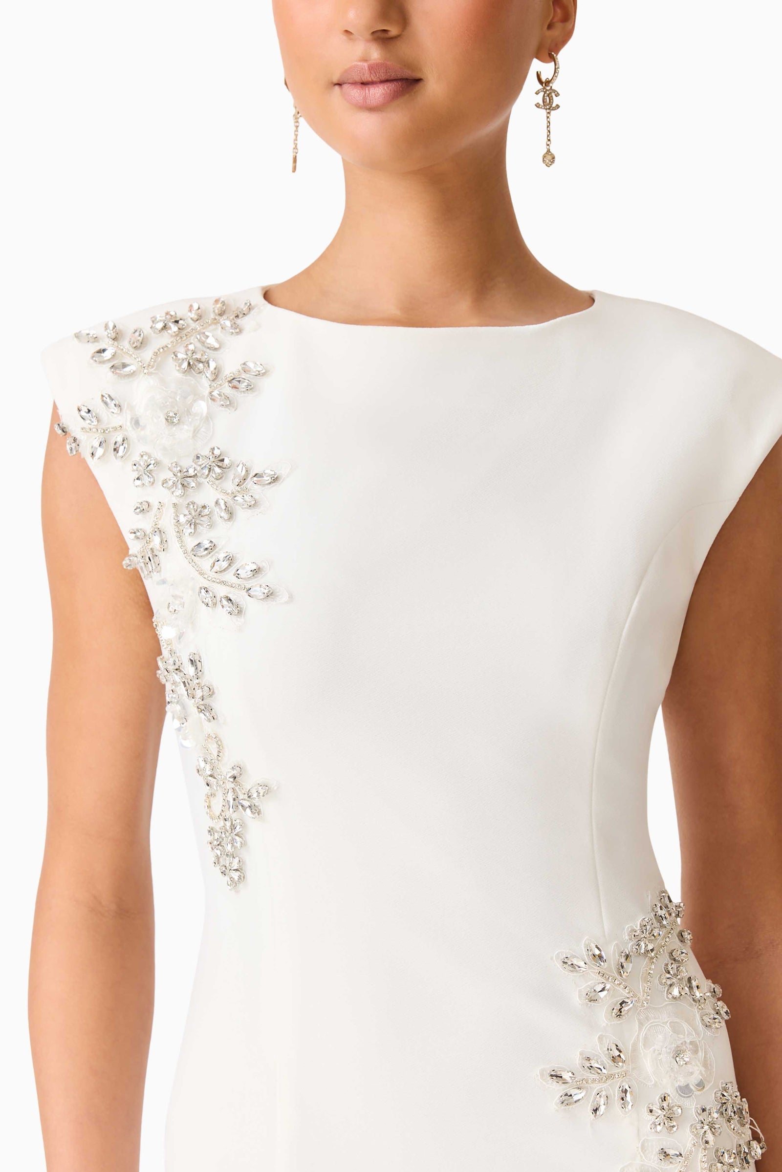 Elliatt Veda Boatneck Sequin Gown