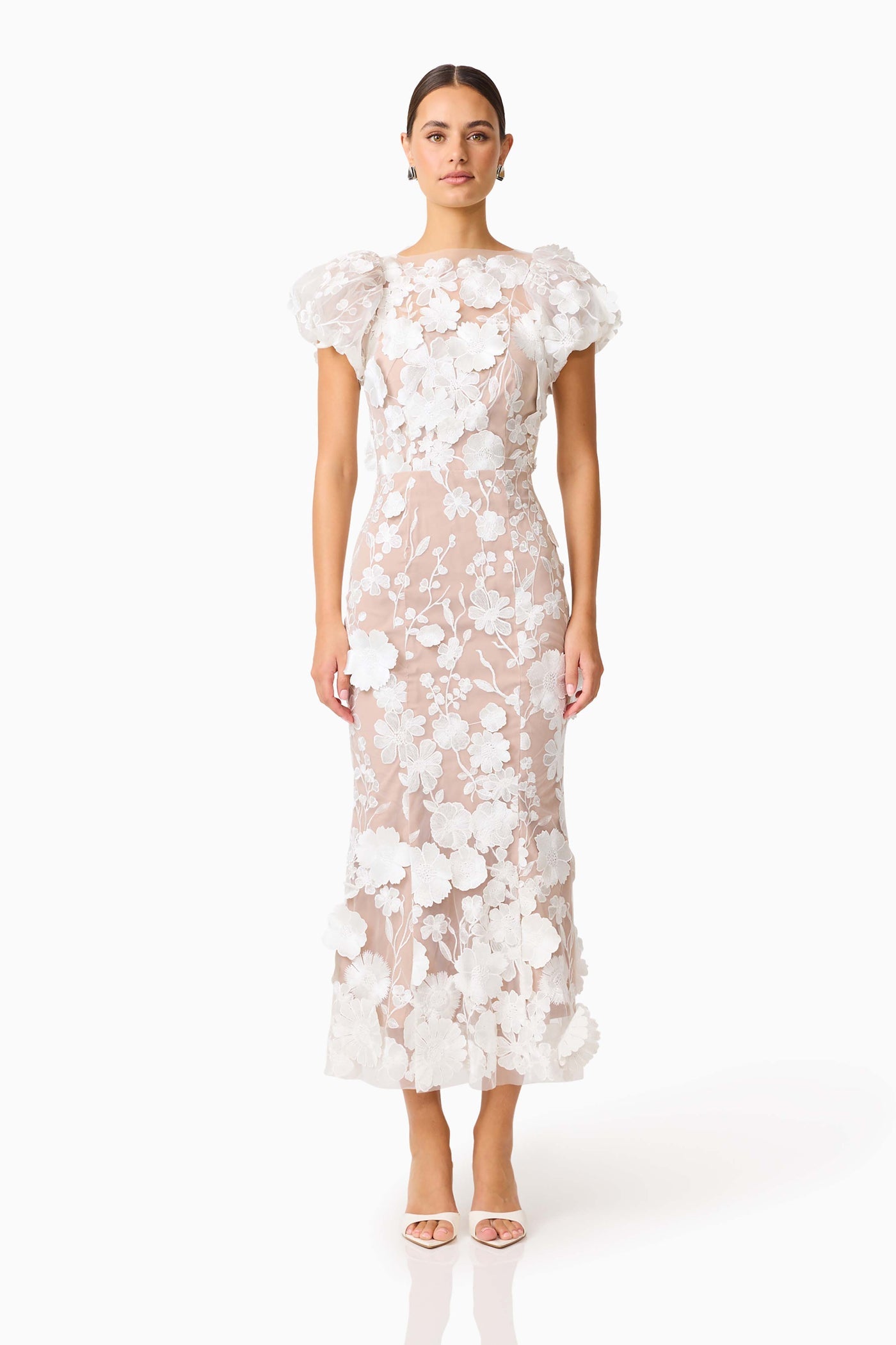 Elliatt Astraea 3D Lace Maxi Dress