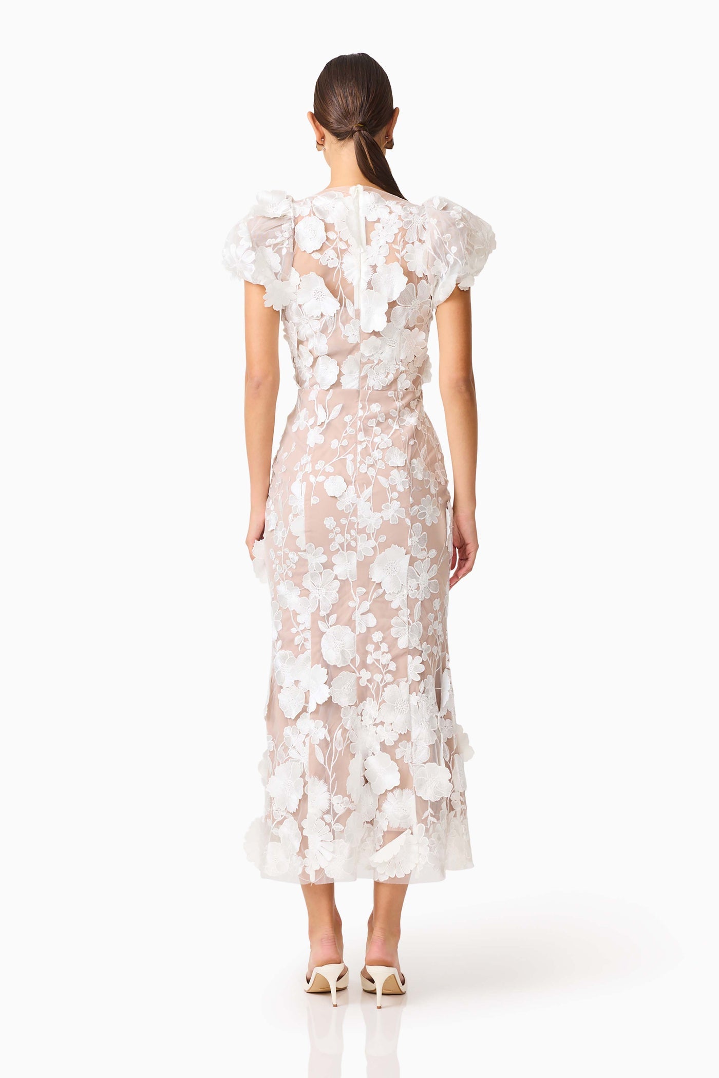 Elliatt Astraea 3D Lace Maxi Dress