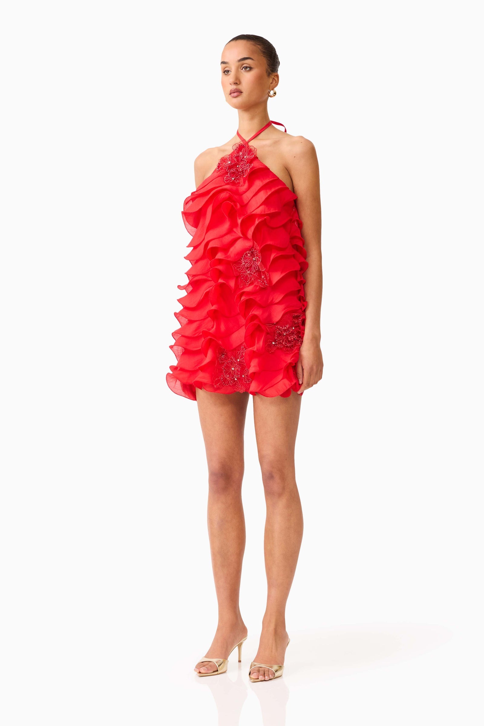 elliatt red dress Buy Elliatt Red Jesselle Asymmetrical Bandage Dress from Next USA