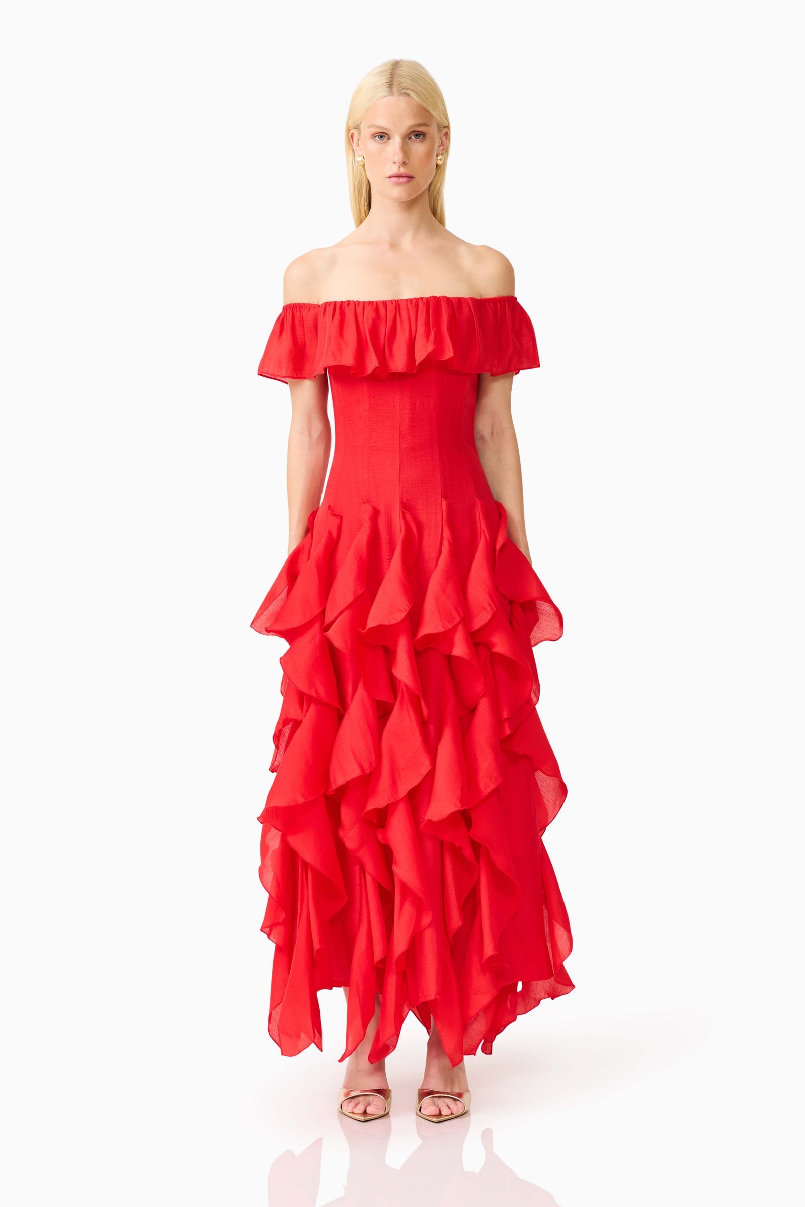 Elliatt Yvette Off Shoulder Gown