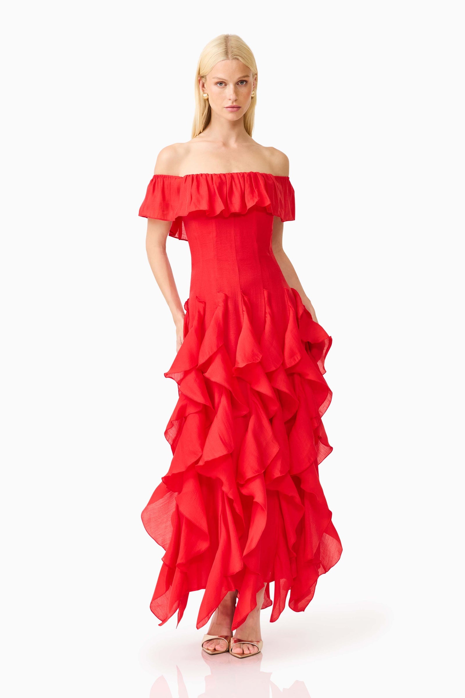 Elliatt Yvette Off Shoulder Gown