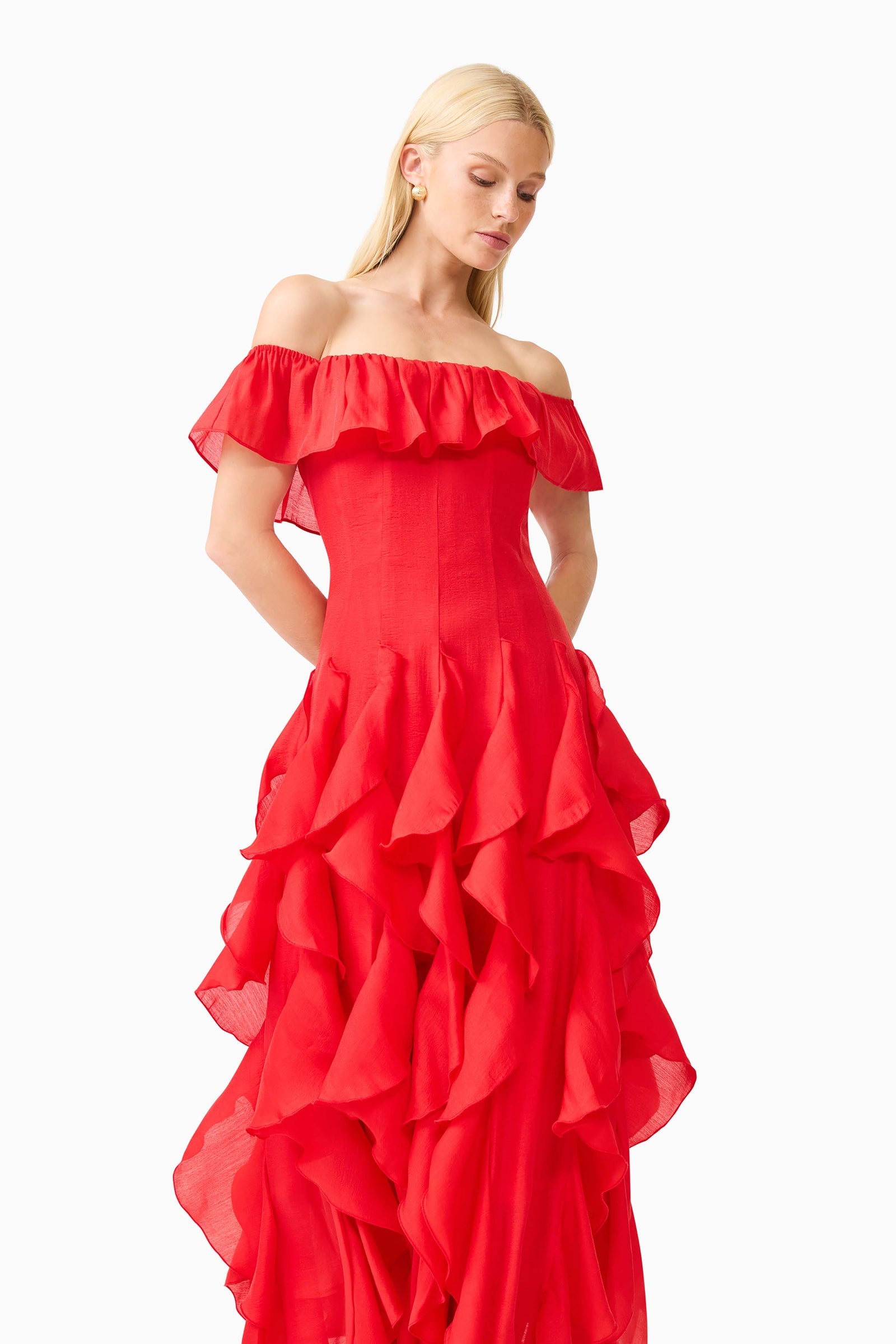 Elliatt Yvette Off Shoulder Gown
