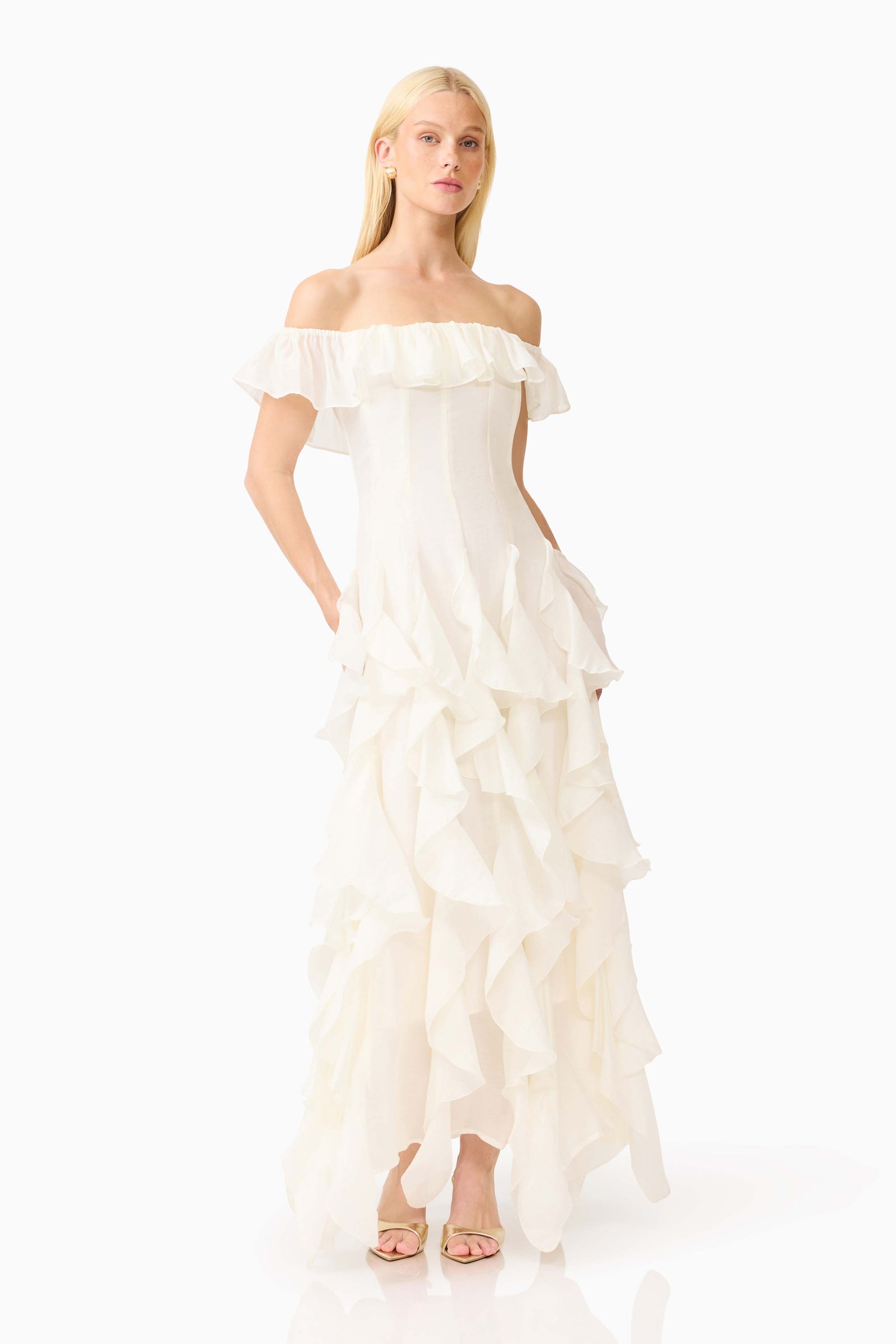 Elliatt Yvette Off Shoulder Gown