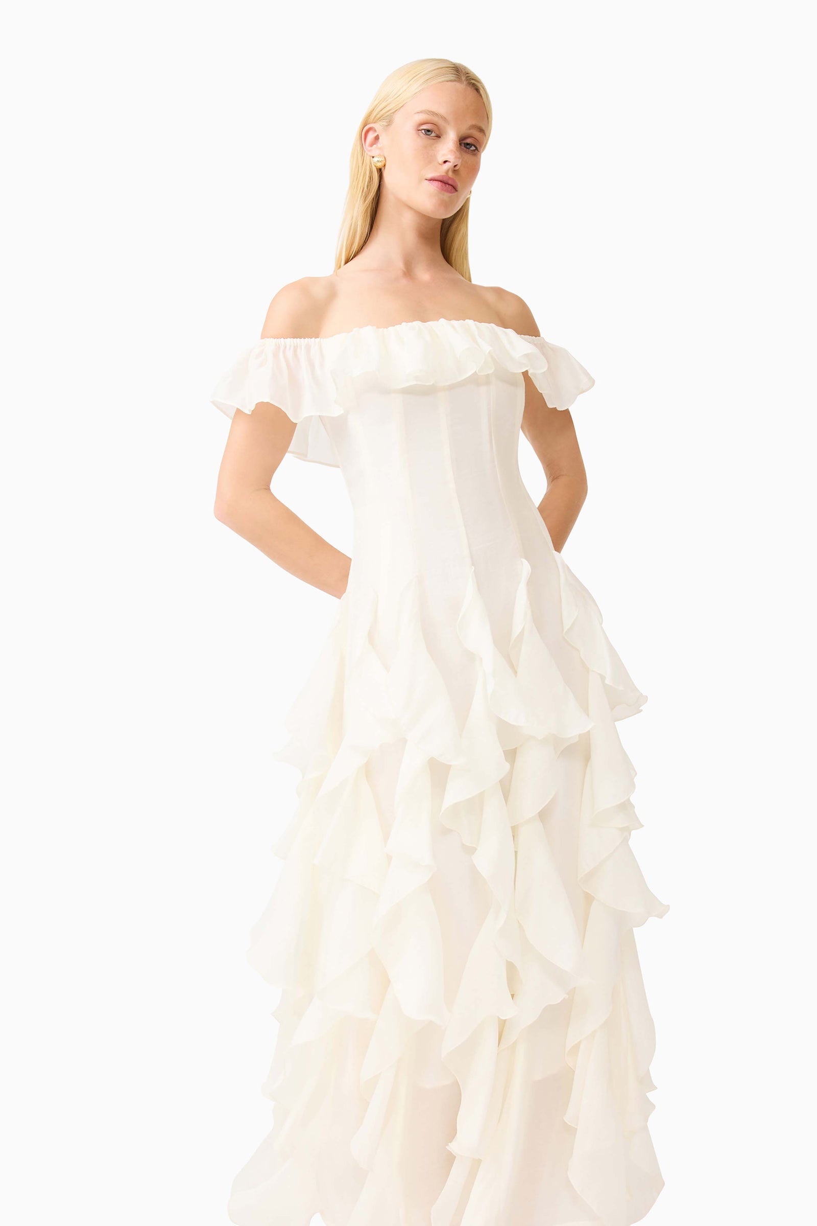 Elliatt Yvette Off Shoulder Gown