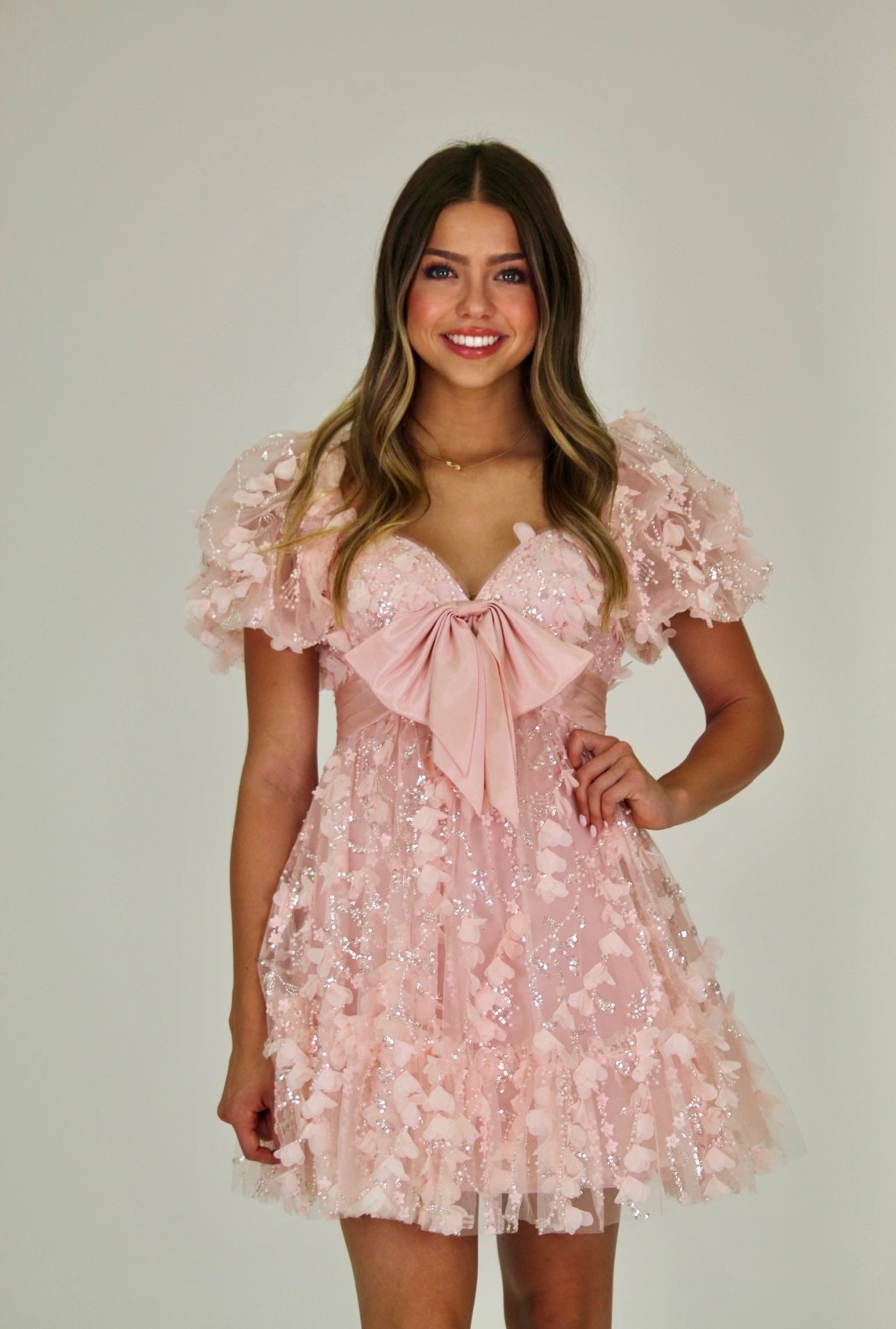 3d flower baby doll cocktail dress GS3506 Short Glitter Print Homecoming Cocktail Dress