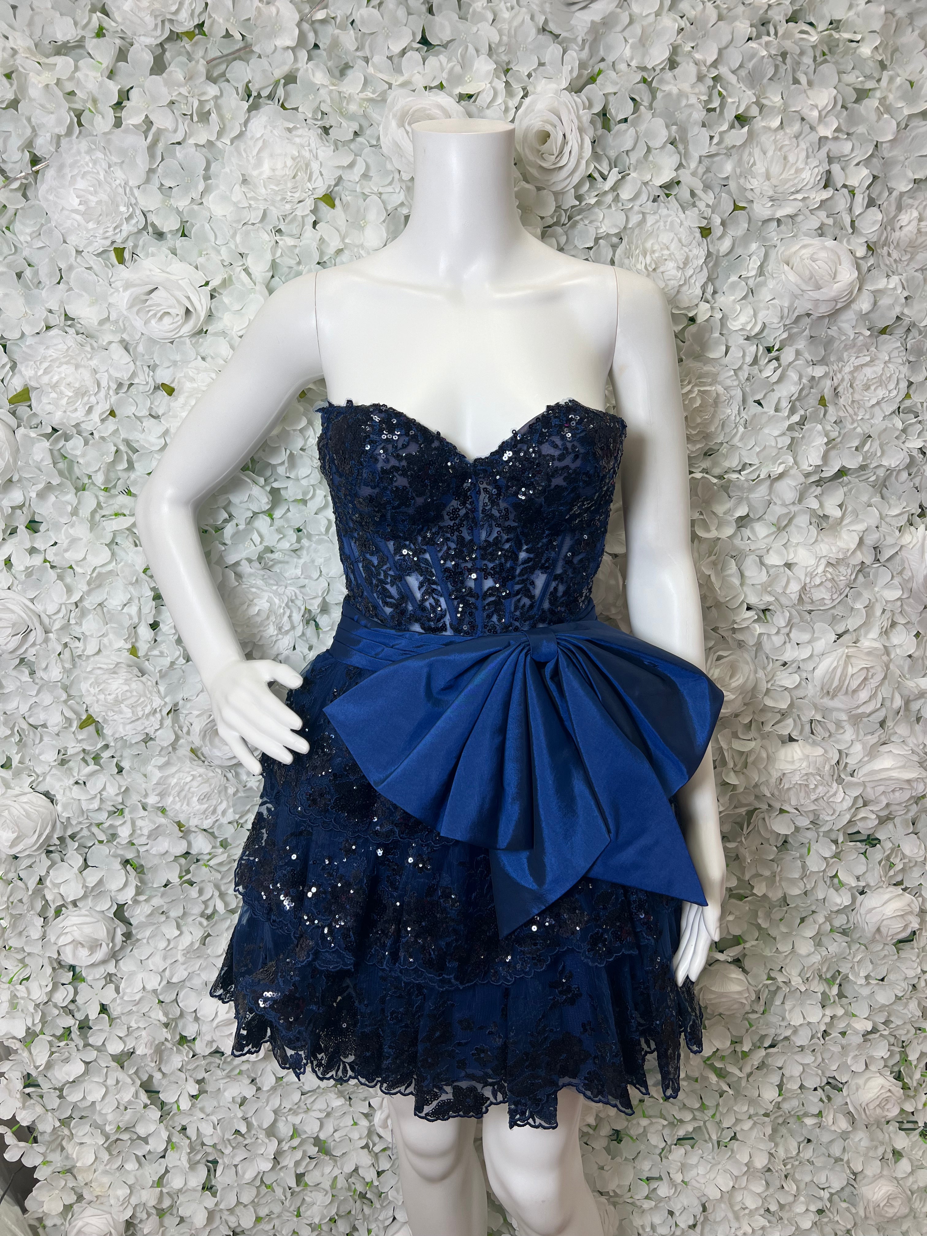 Sherri Hill 56583 0 / navy Sherri Hill 56583 0 / navy