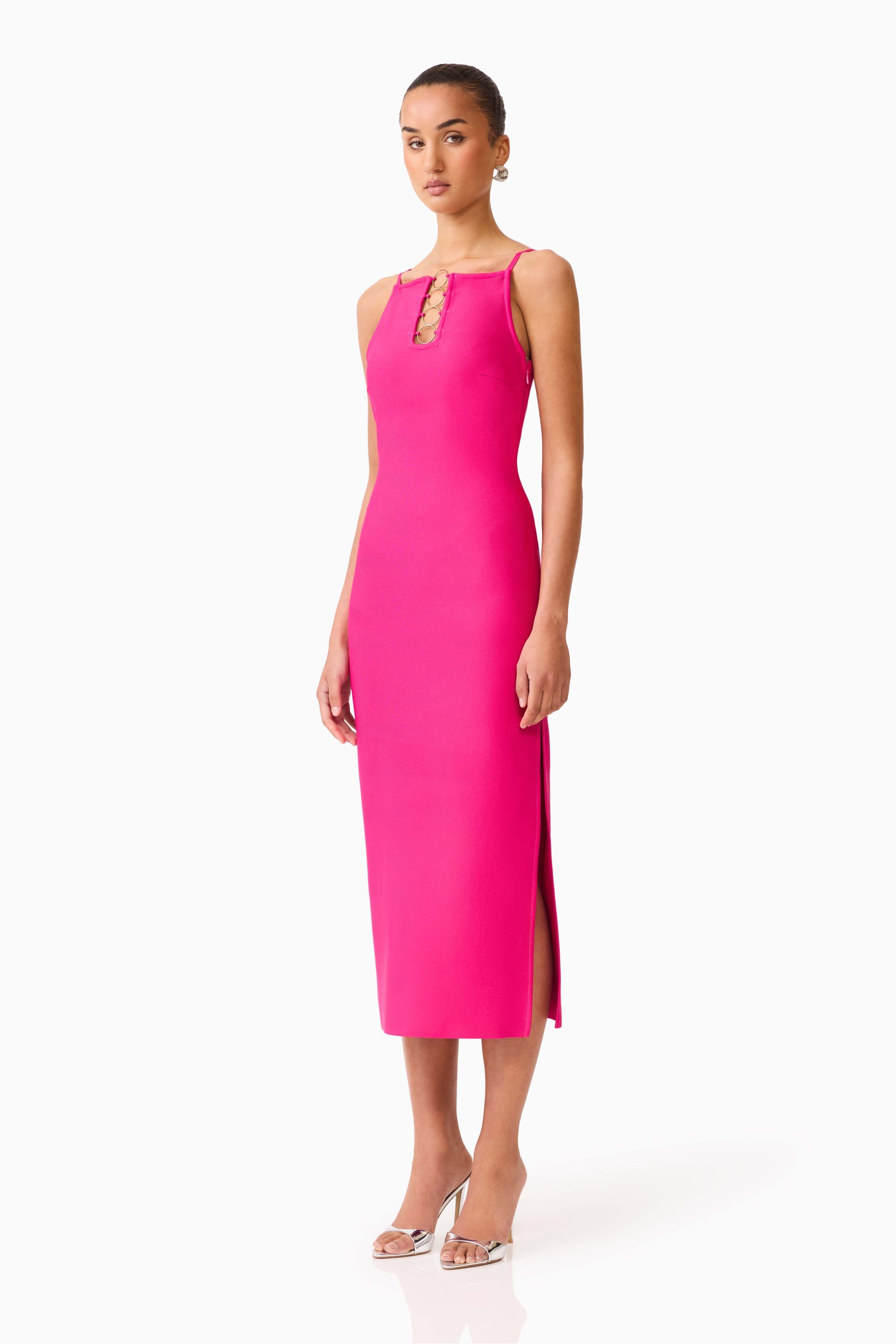 Elliatt Naomi High Neck Midi Dress