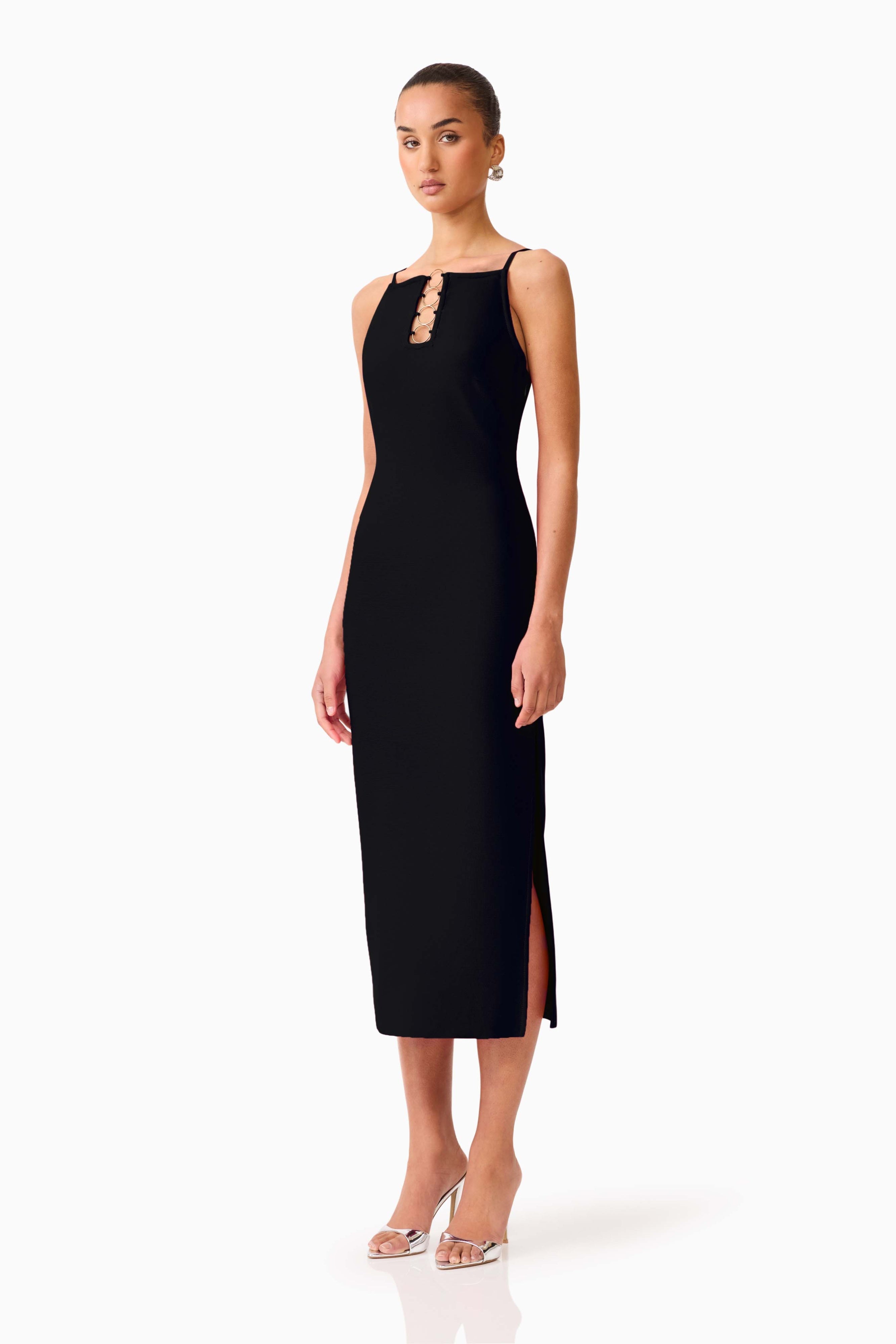 Elliatt Naomi High Neck Midi Dress