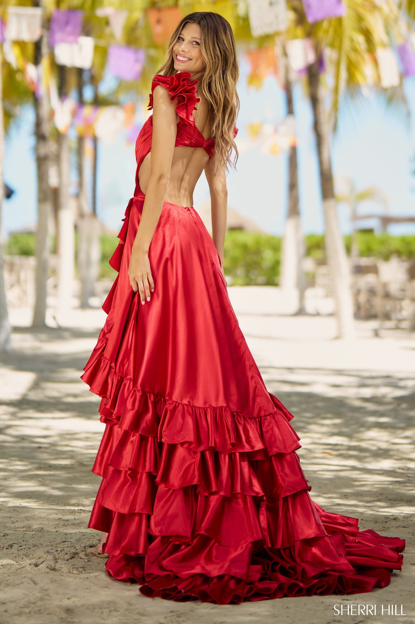 Sherri Hill 56057 0 / Red Sherri Hill 56057 0 / Red