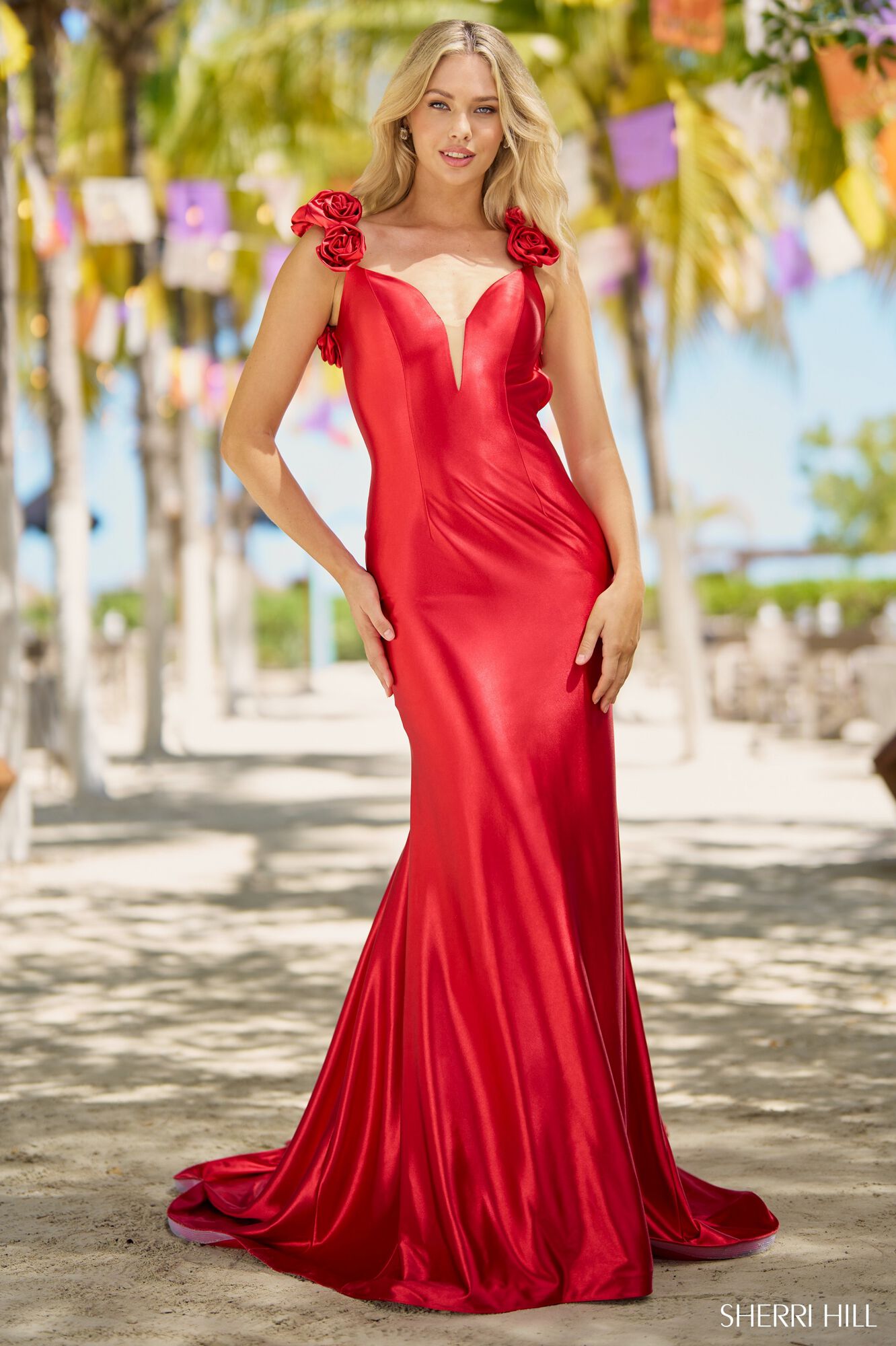 miss shirley red dress Sherri Hill 56185 – Mia Bella The Label