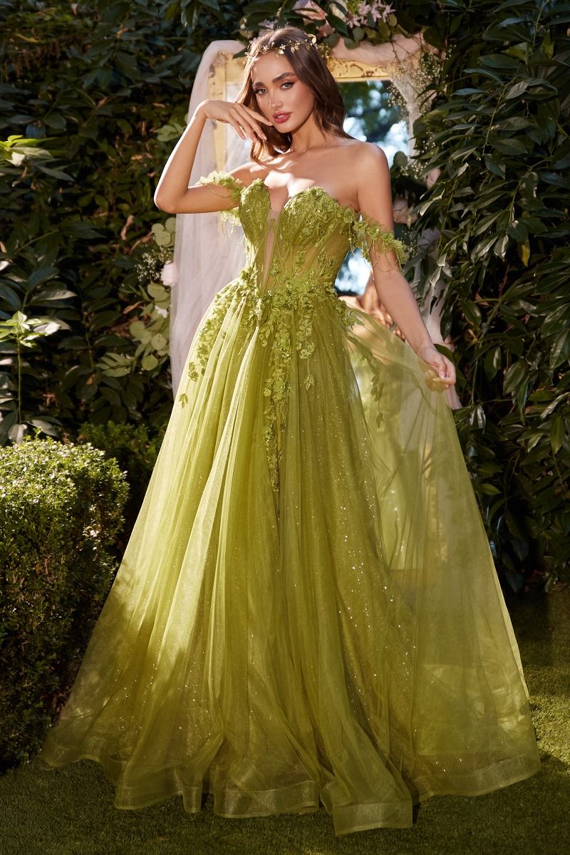andrea and leo green dress Andrea and Leo A1470 Castle Couture