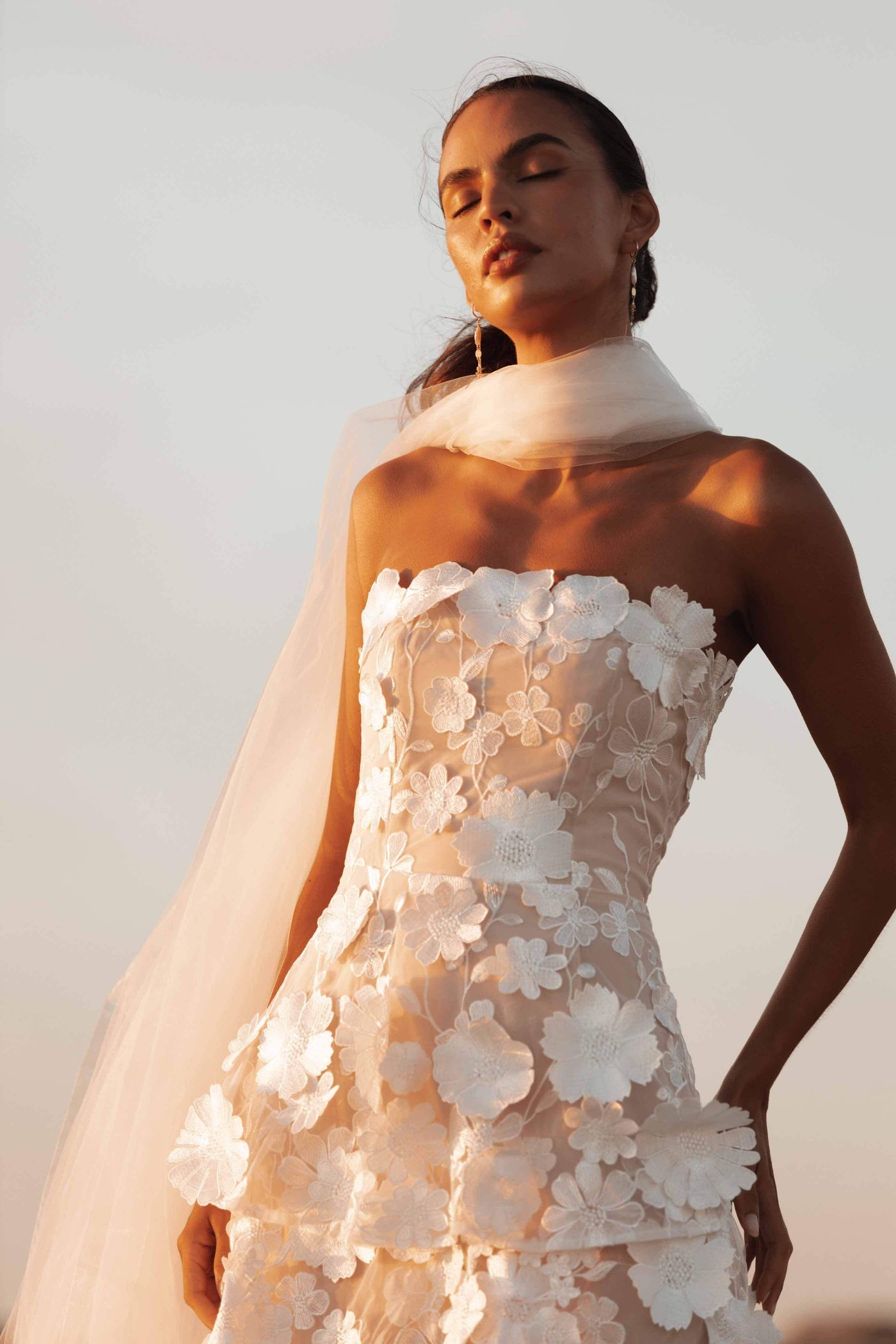 Elliatt Selene Maxi Tiered 3D Dress