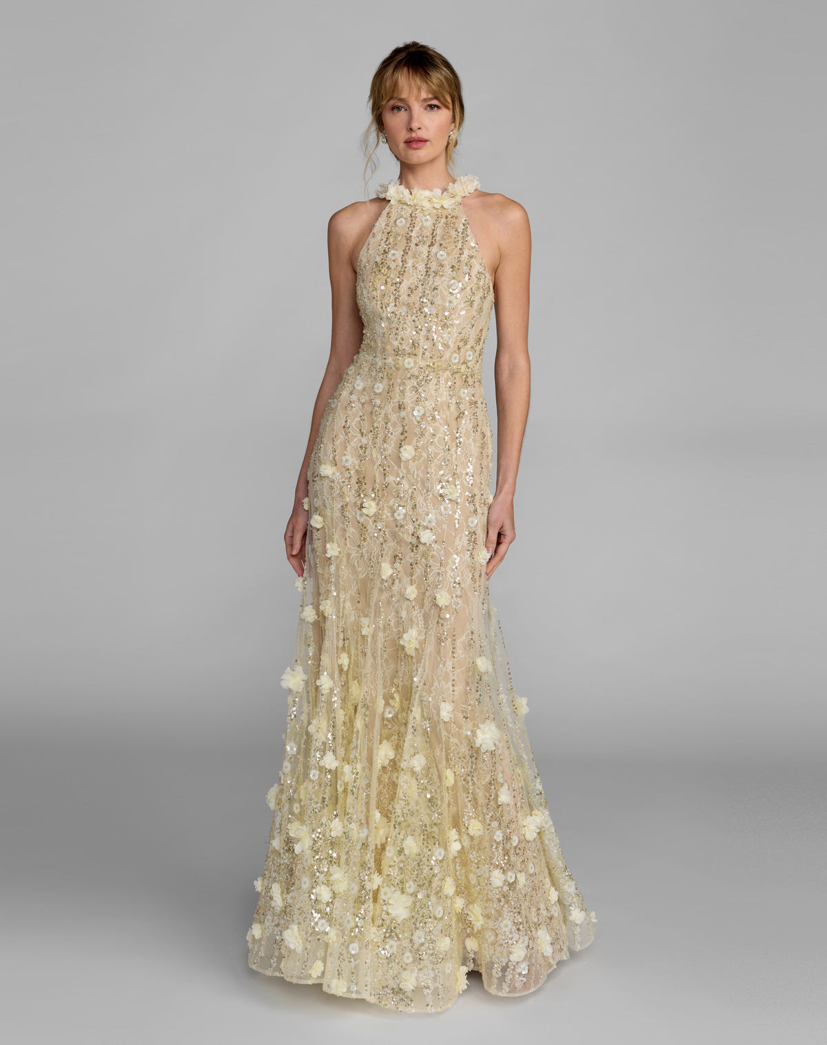 Mac Duggal 69189 Butter front