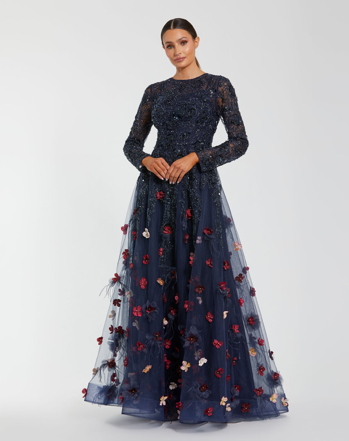 Mac Duggal 21148 Midnight Multi front