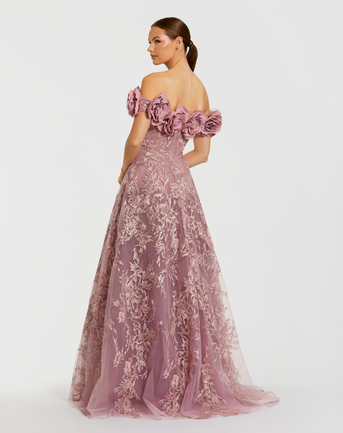 Mac Duggal 21032 Mauve back