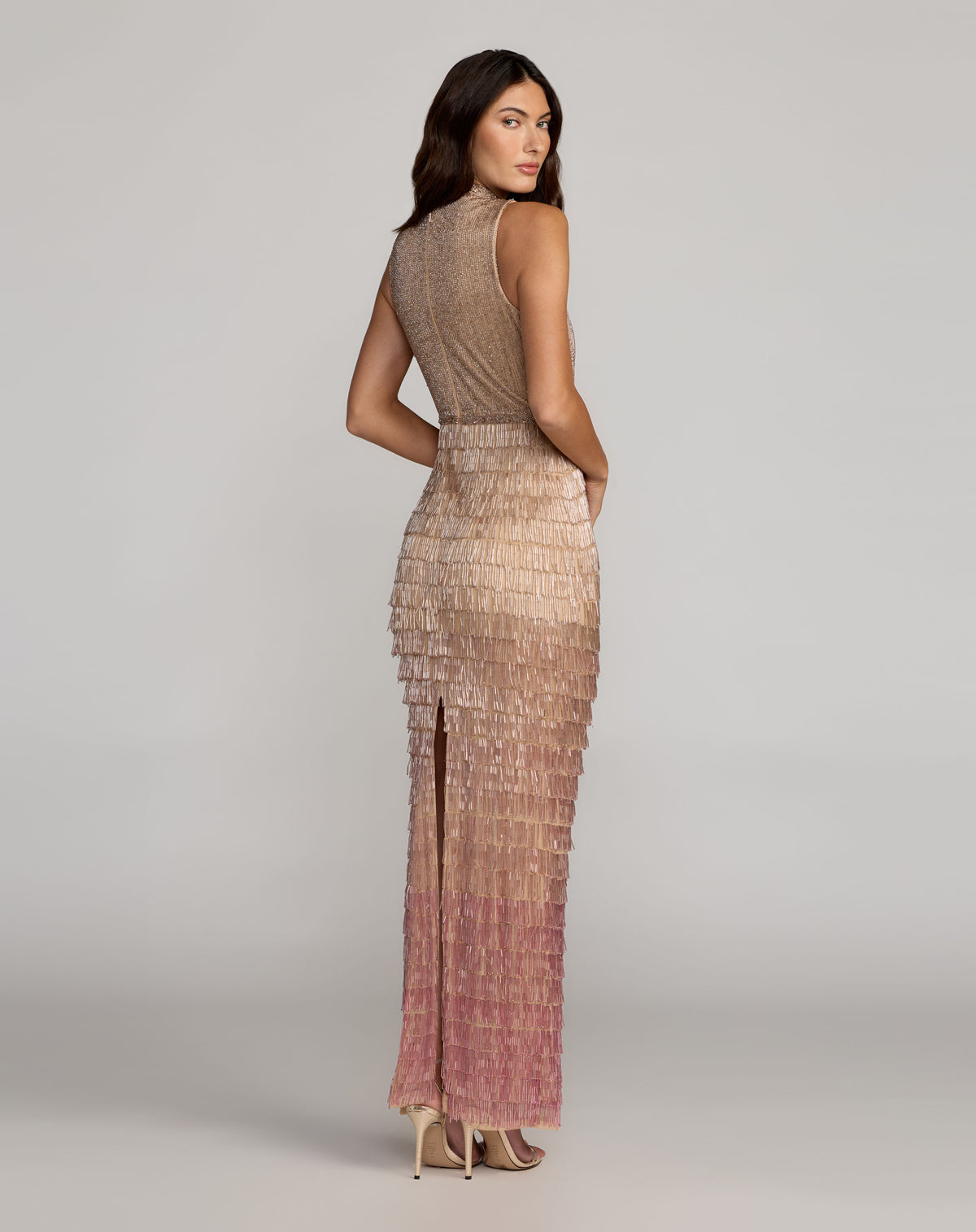 Mac Duggal 6254 Pink Ombre back