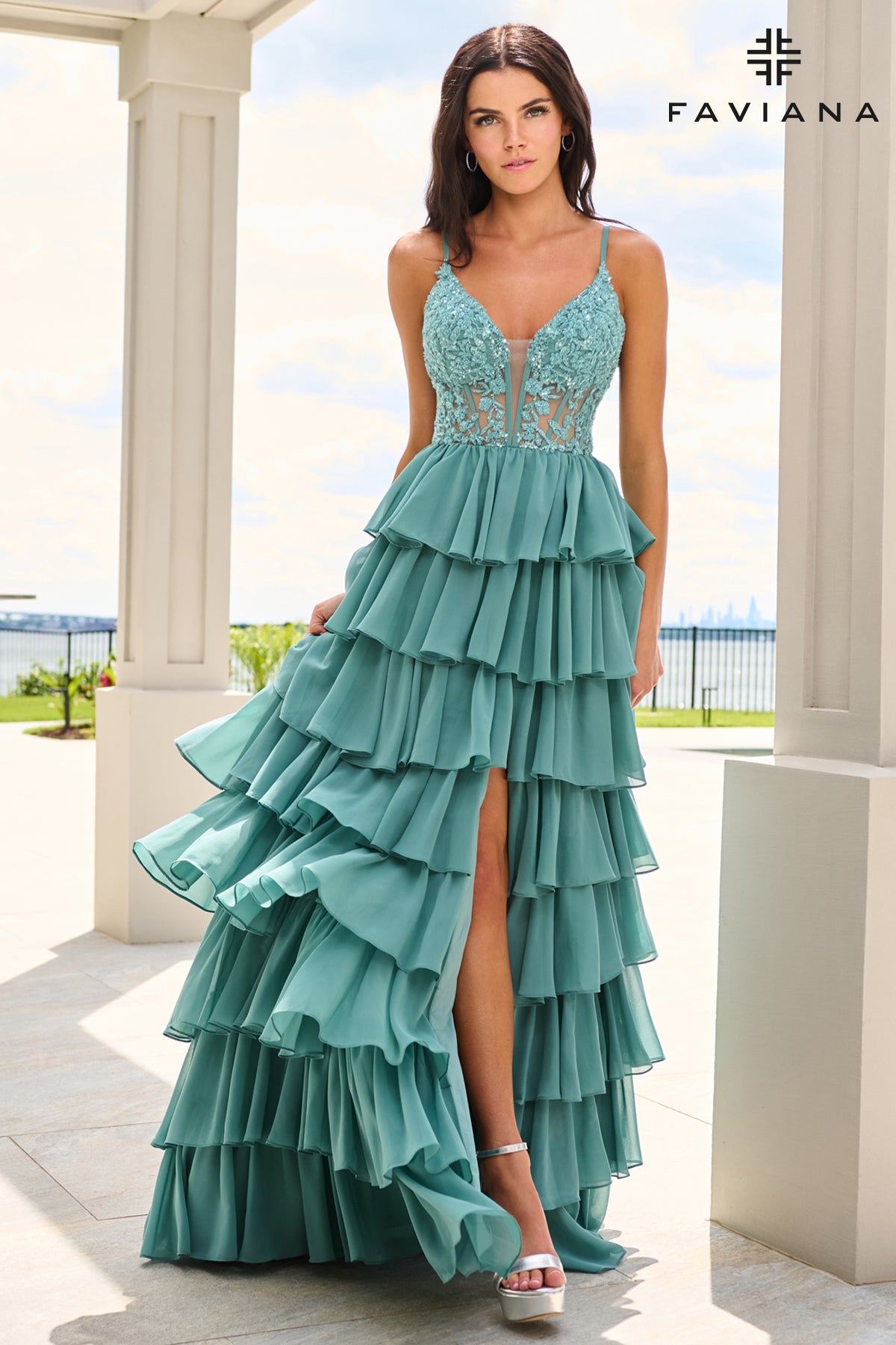 Faviana 11603 Dark Pacific Blue Front 1