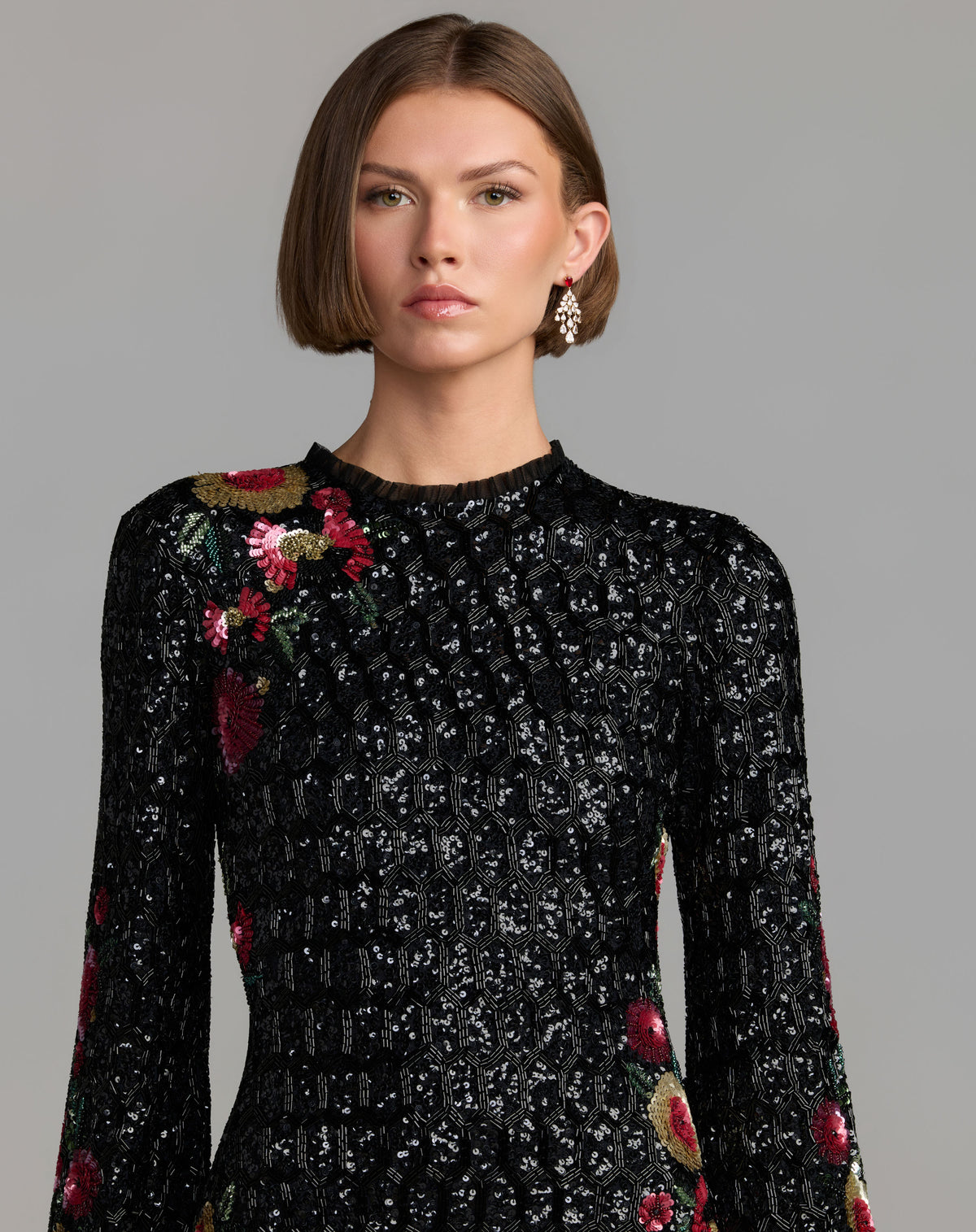 Mac Duggal 23102 Black Multi close-up