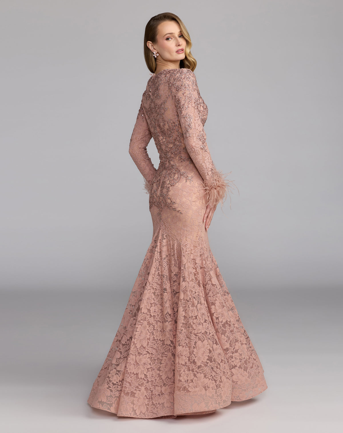 Mac Duggal 79452 Rose back