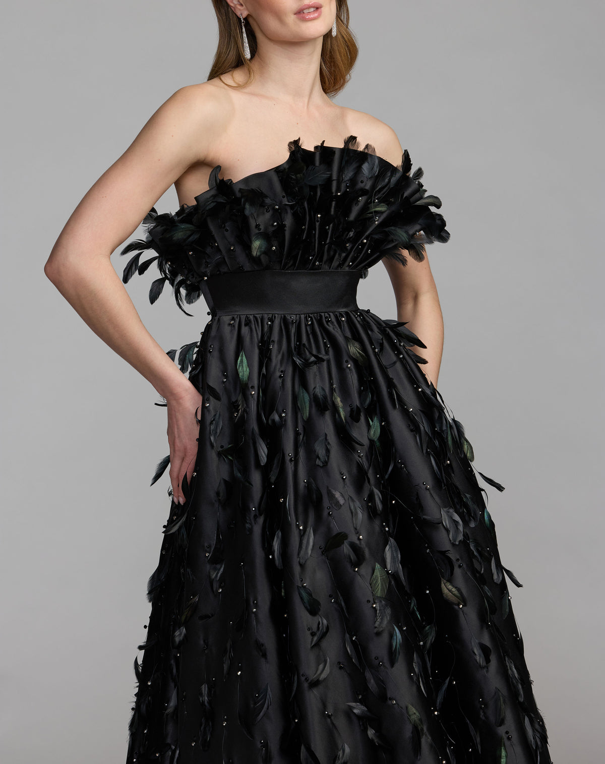 Mac Duggal 11835 Black close-up