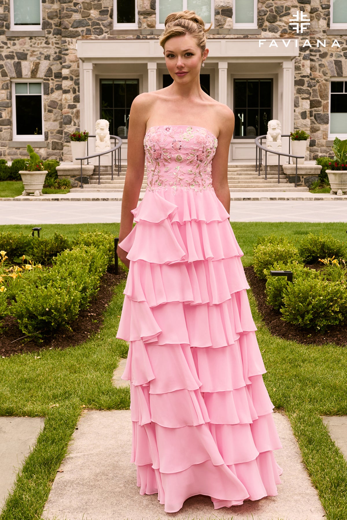 Faviana 11675 Light Pink Front 3